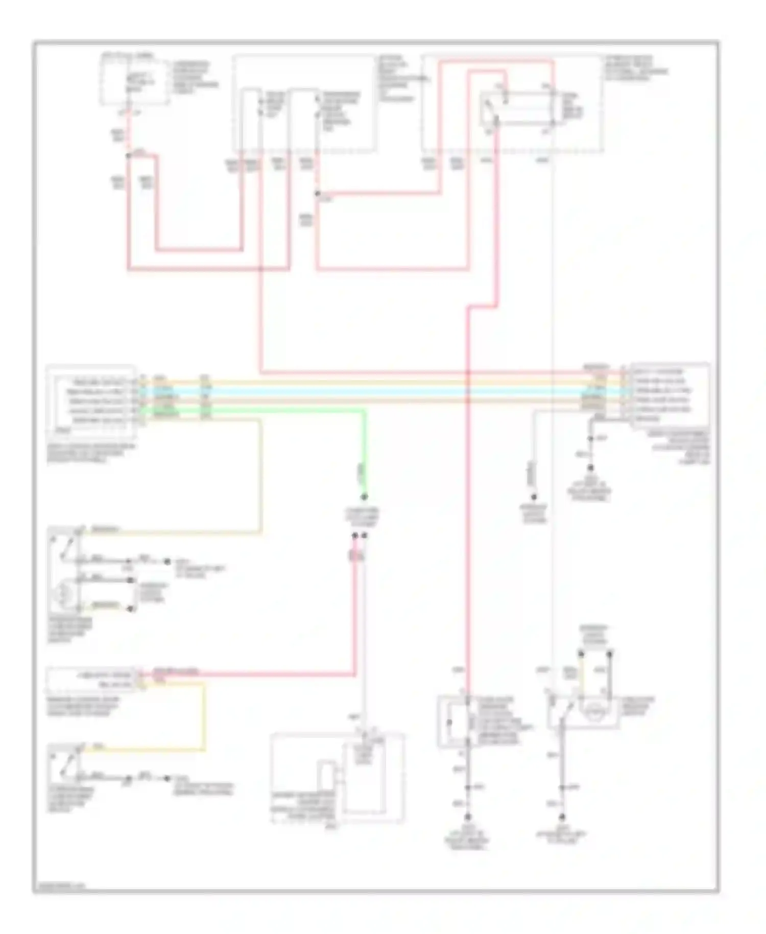 Corvette Chevrolet C6 (2004-2014): Trunk & fuel door release circuit, coupe