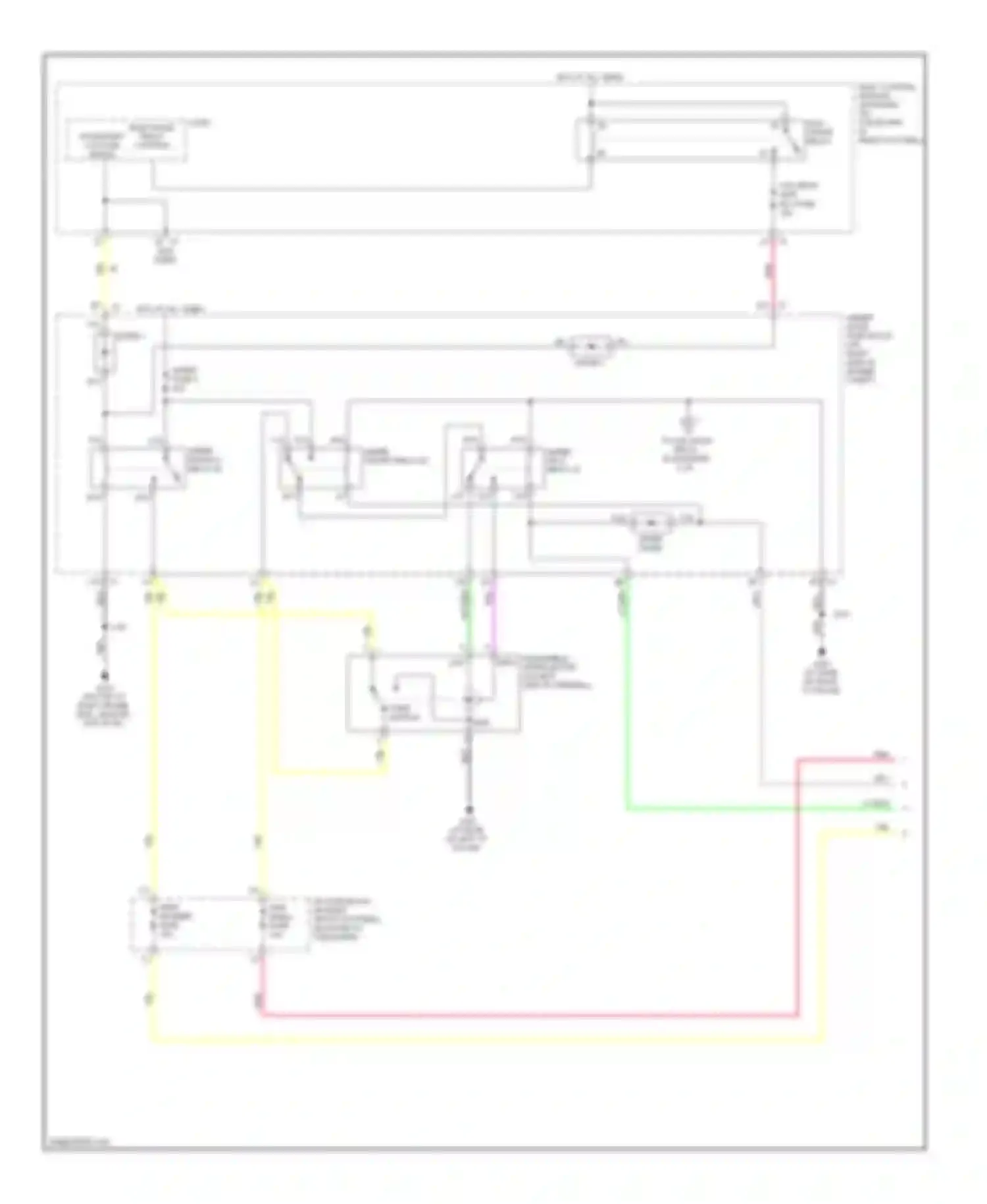 Corvette Chevrolet C6 (2004-2014): Wiper/washer circuit (1 of 2)