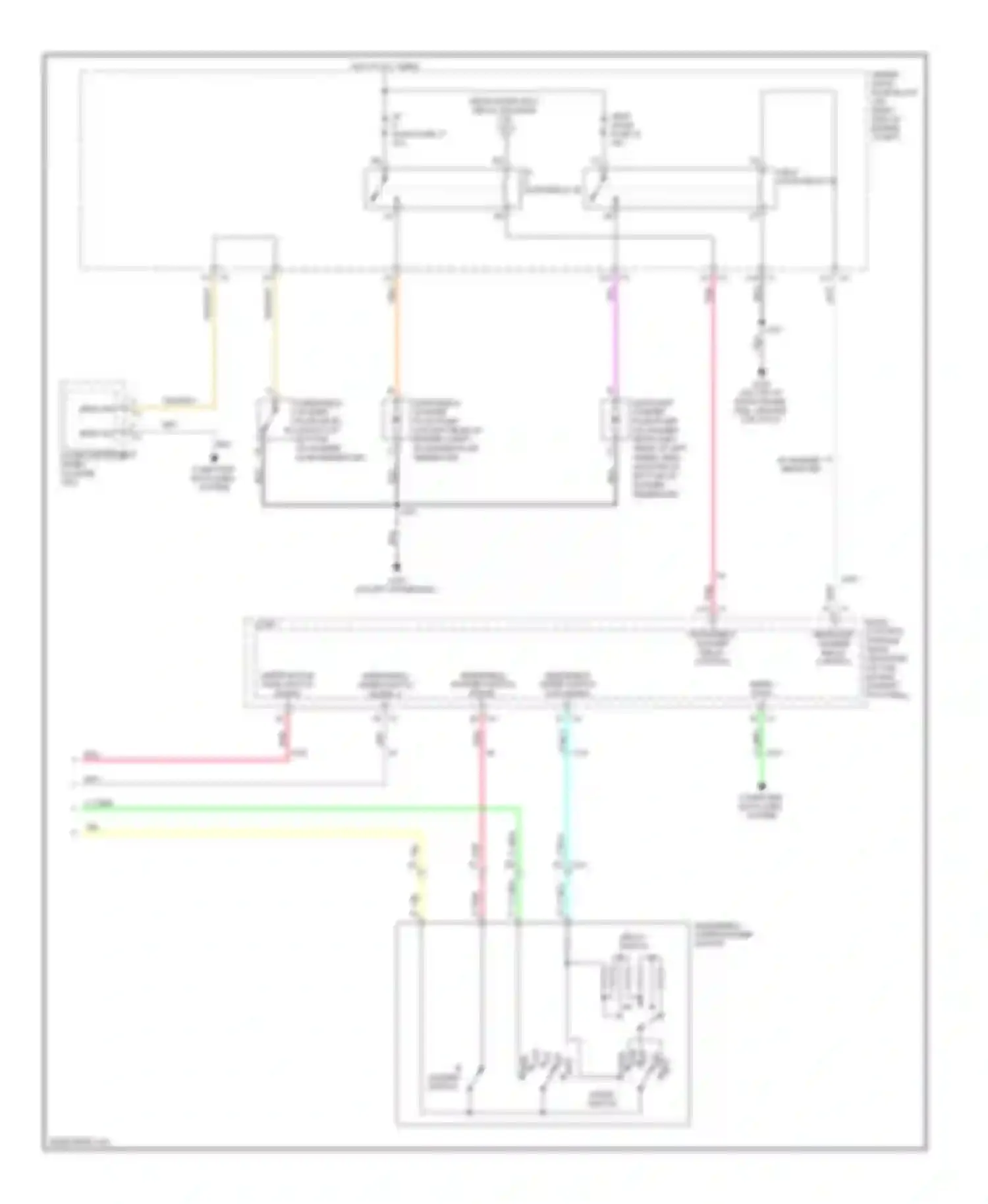 Corvette Chevrolet C6 (2004-2014): Wiper/washer circuit (2 of 2)