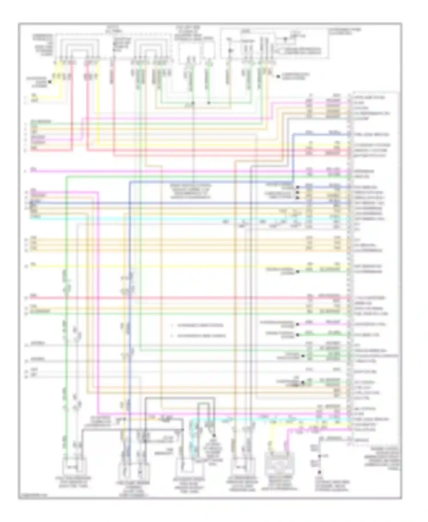 Wiring diagram (at rear of vehicle, on inner side of left frame for Chevrolet Corvette C6 (2004-2014) (1 of 1)