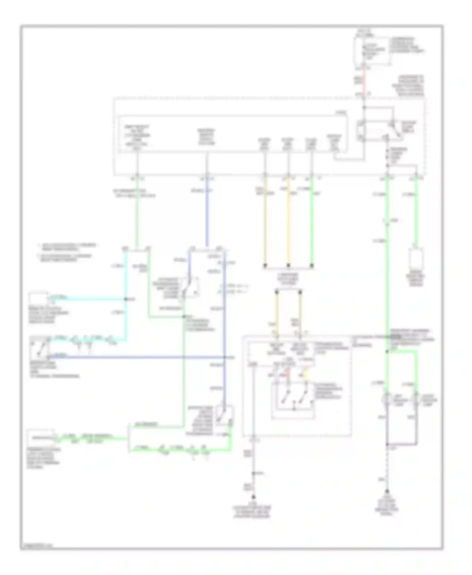 Wiring diagram automatic transmission internal mode switch for Chevrolet Corvette C6 (2004-2014) (1 of 1)