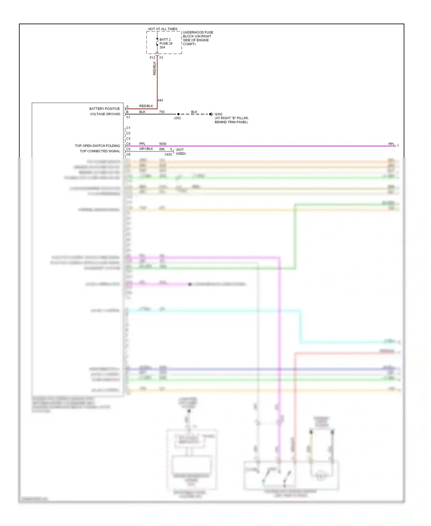 Chevrolet Corvette C6 (2004-2014) dk blu wiring diagram  (32 of 44)