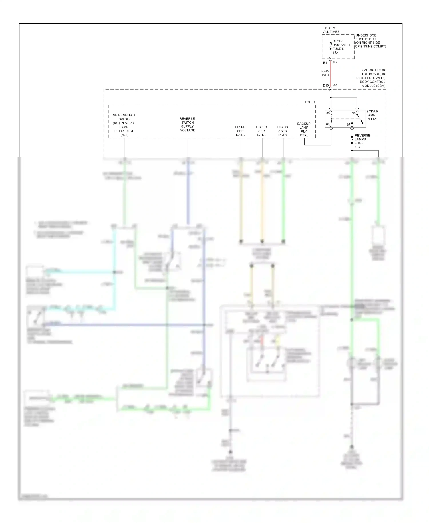 Chevrolet Corvette C6 (2004-2014) dk blu wiring diagram  (21 of 44)