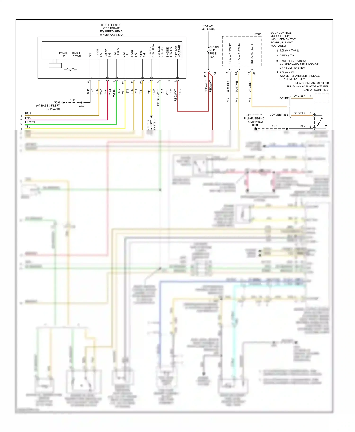 Chevrolet Corvette C6 (2004-2014) dk blu wiring diagram  (37 of 44)