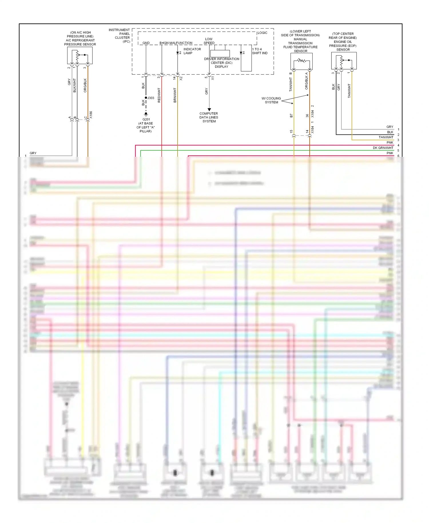 Chevrolet Corvette C6 (2004-2014) dk blu wiring diagram  (17 of 44)