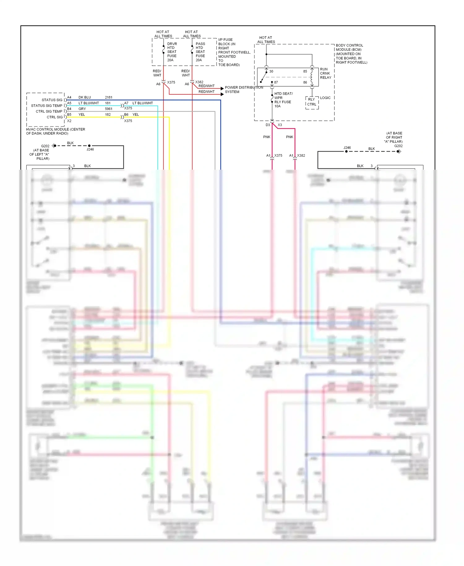 Chevrolet Corvette C6 (2004-2014) dk pnk wiring diagram  (2 of 3)
