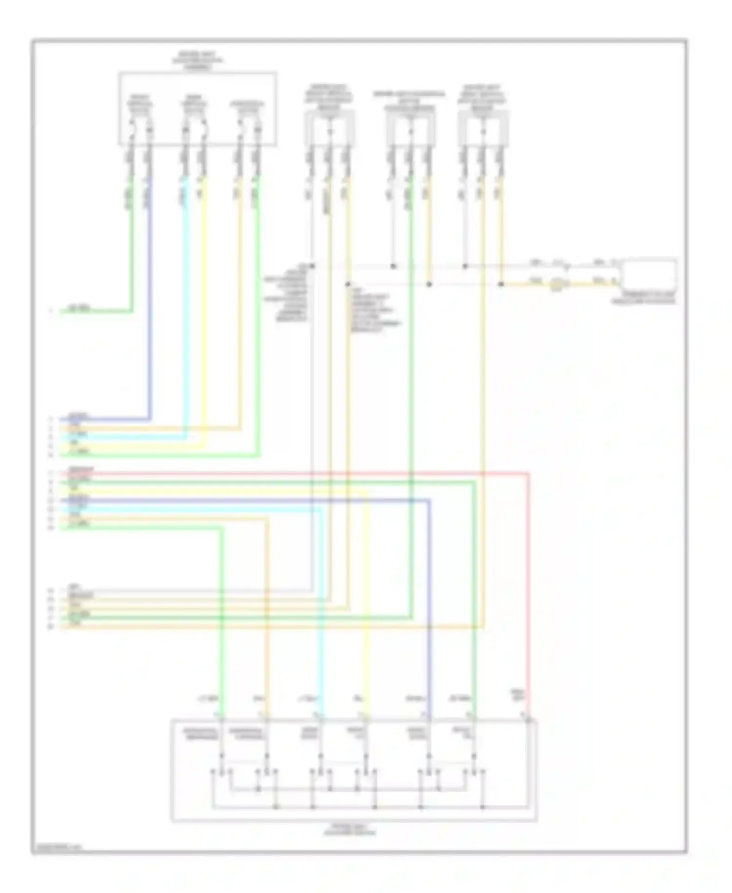 Wiring diagram front vertical motor for Chevrolet Corvette C6 (2004-2014) (1 of 1)