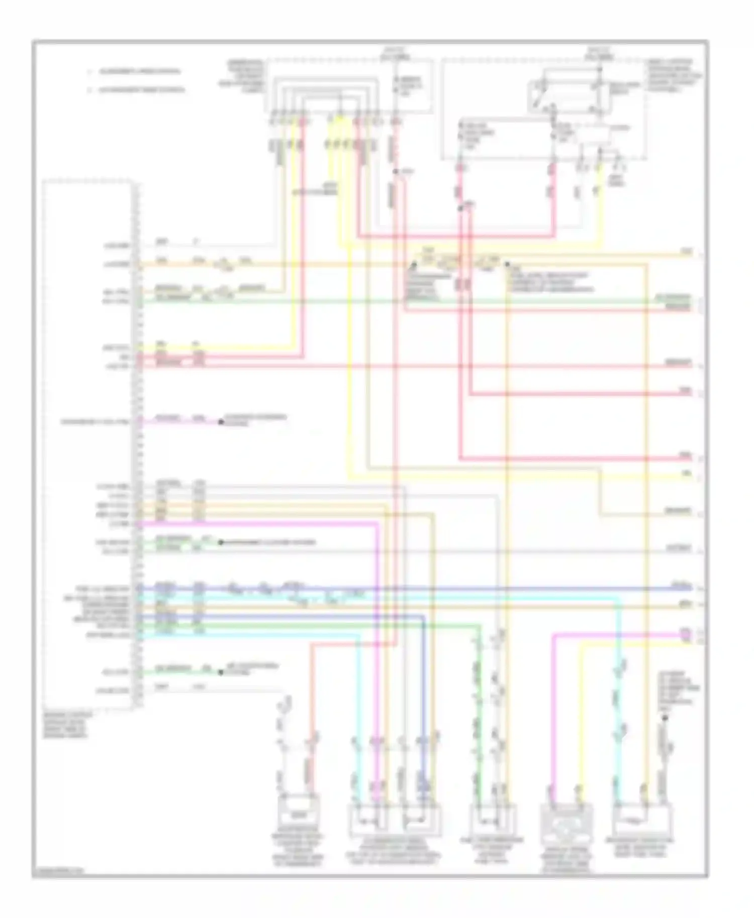 Wiring diagram instrument cluster system for Chevrolet Corvette C6 (2004-2014) (3 of 3)