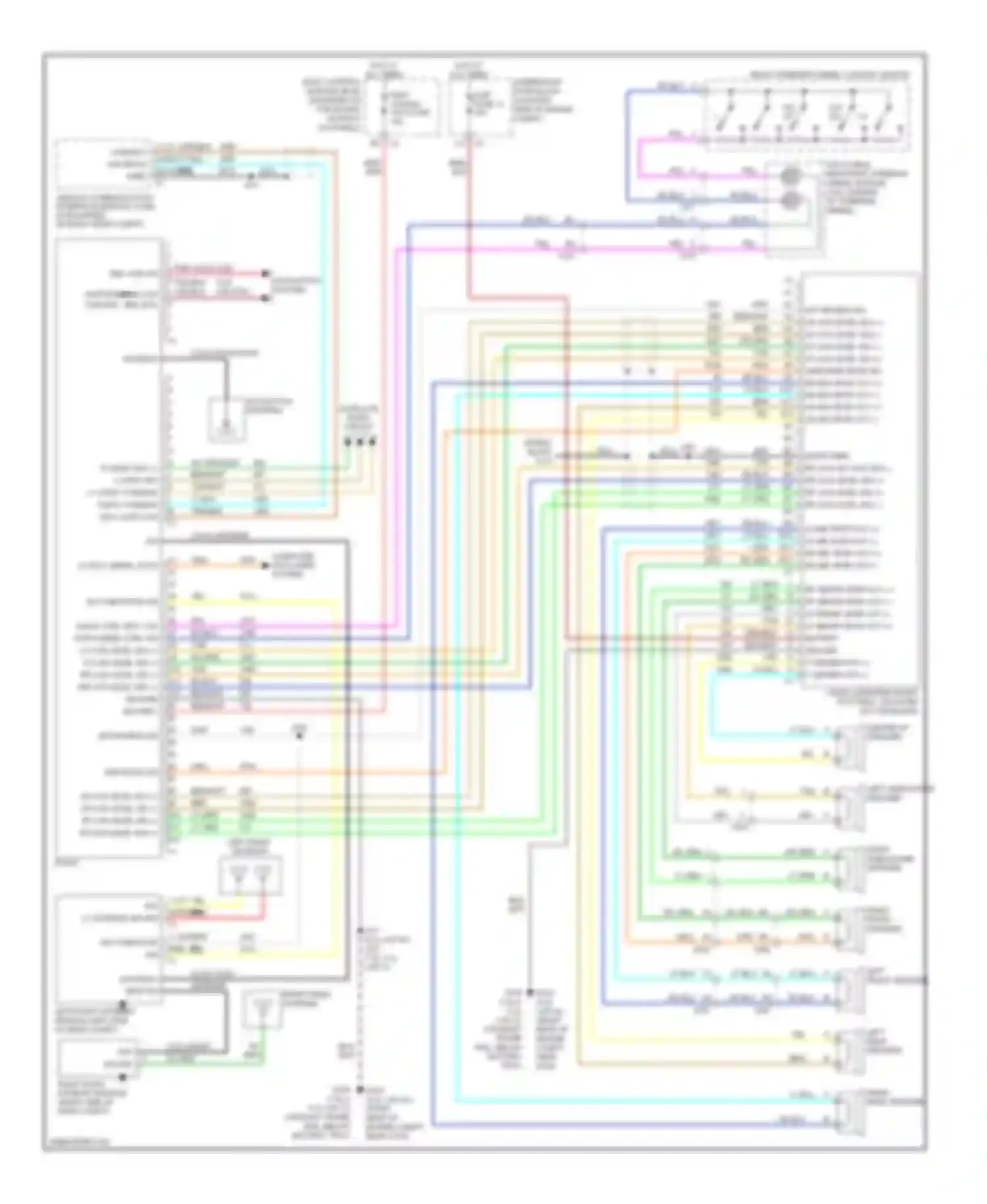 Wiring diagram navigation system for Chevrolet Corvette C6 (2004-2014) (1 of 2)