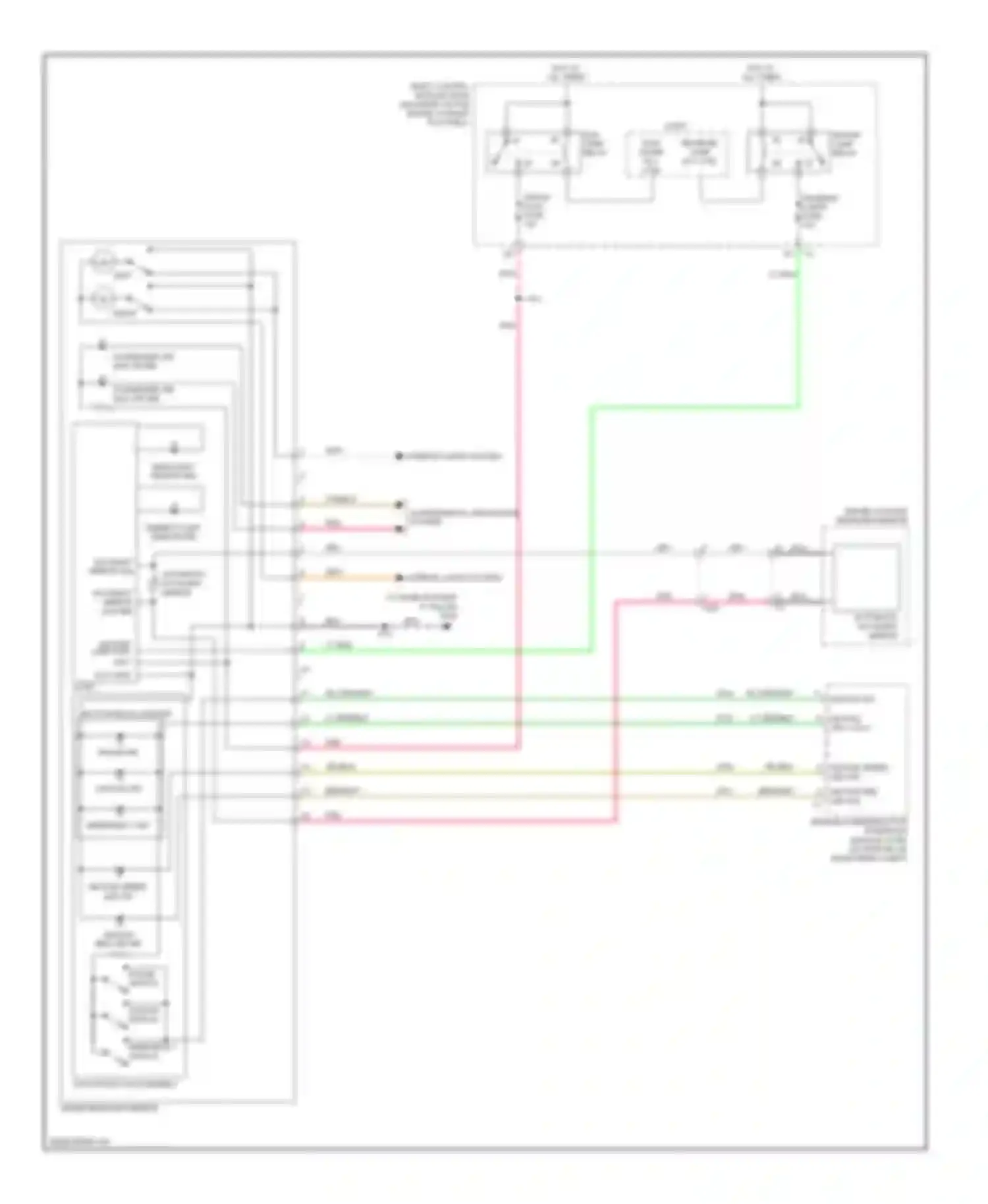 Wiring diagram onstar switch for Chevrolet Corvette C6 (2004-2014) (1 of 1)