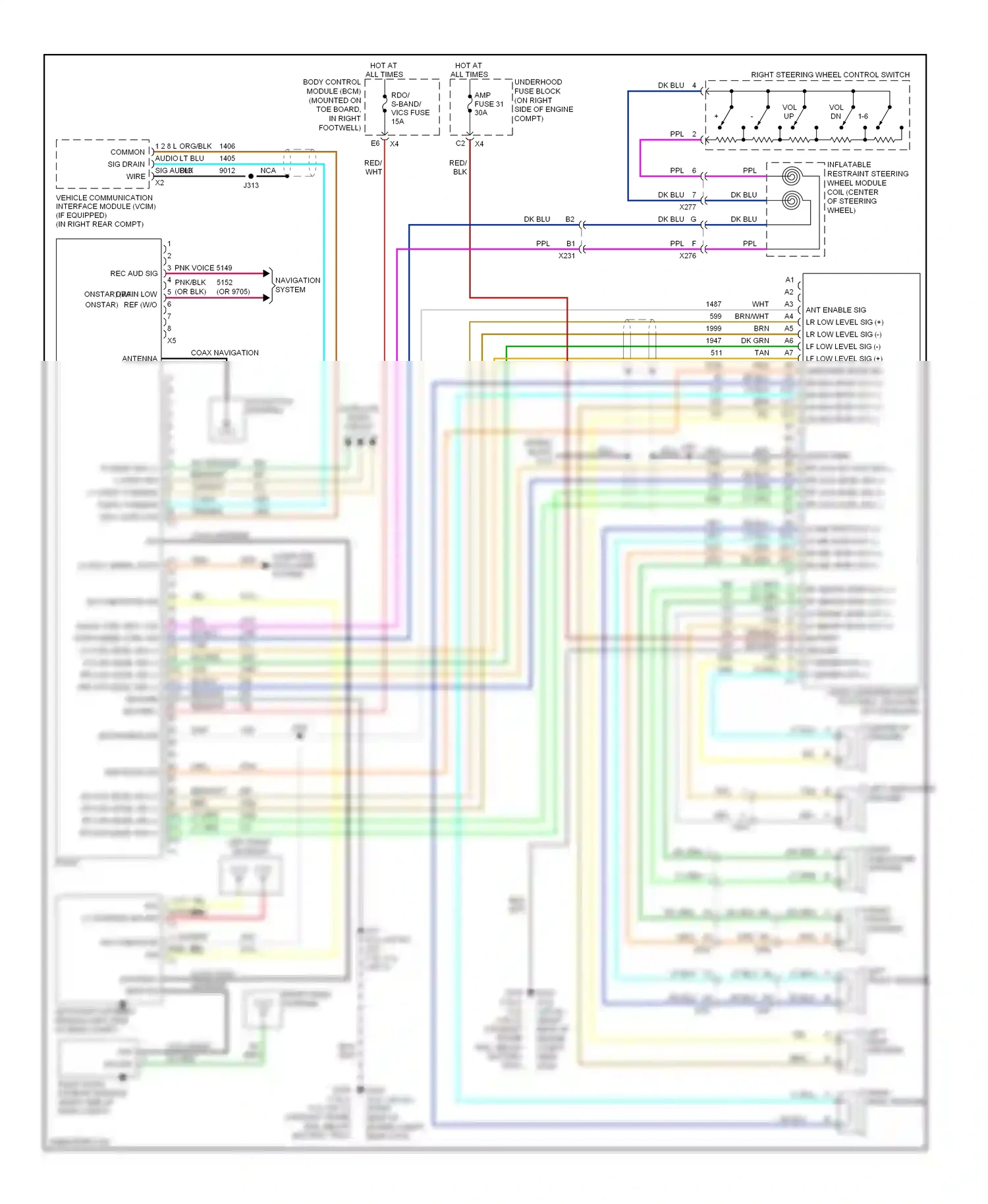 Chevrolet Corvette C6 (2004-2014) pnk/blk wiring diagram  (11 of 14)
