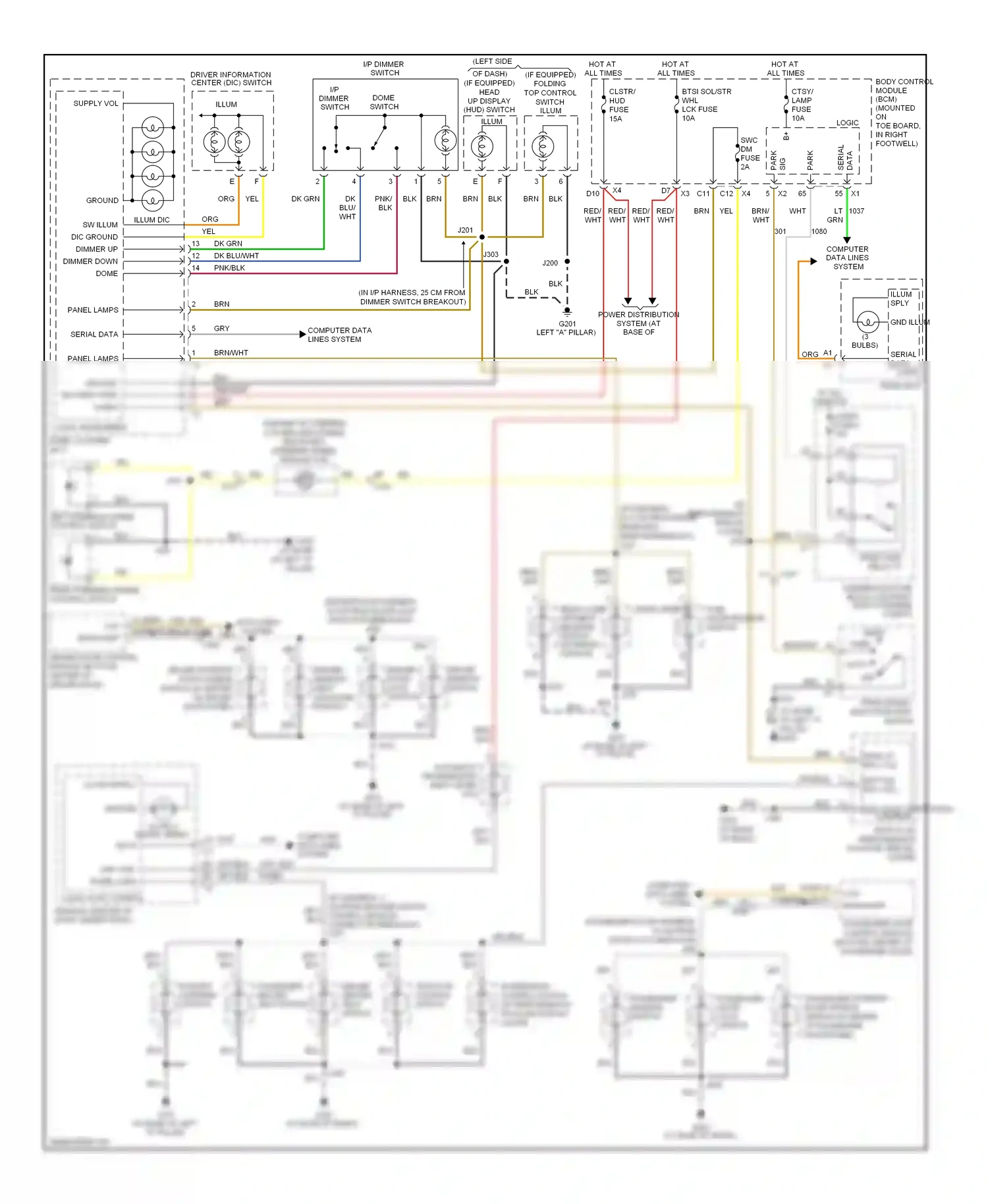 Chevrolet Corvette C6 (2004-2014) pnk/blk wiring diagram  (5 of 14)