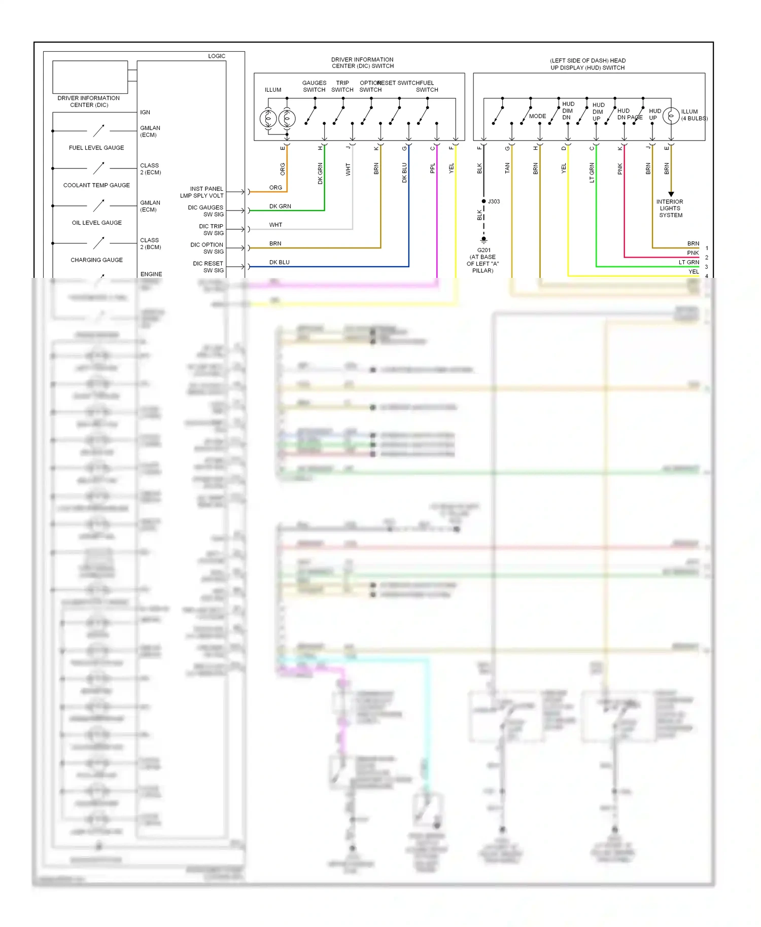 Chevrolet Corvette C6 (2004-2014) pnk/blk wiring diagram  (4 of 14)