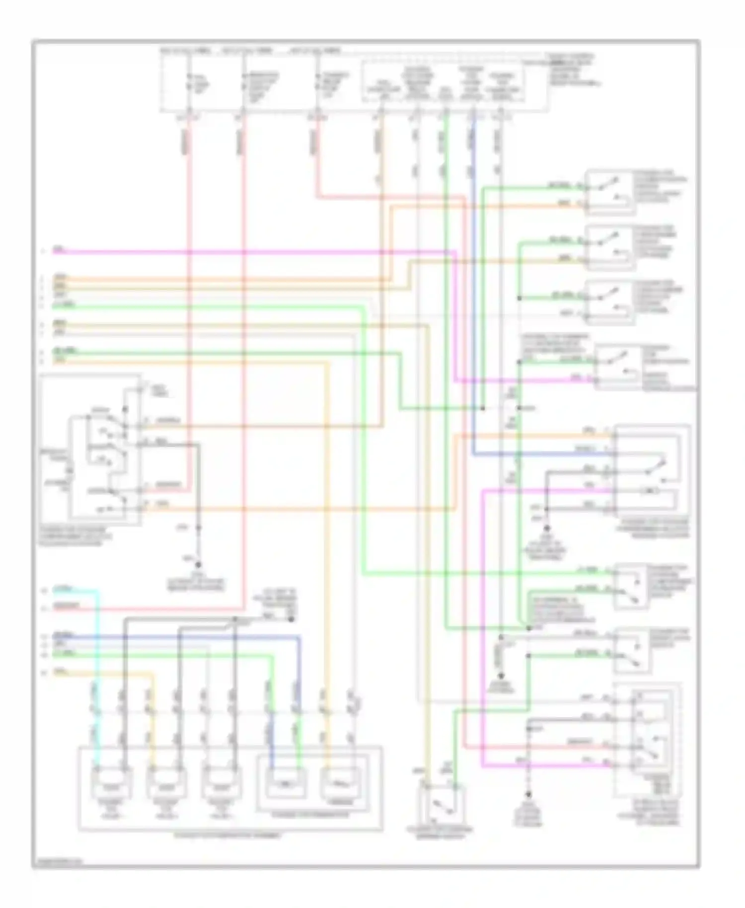 Wiring diagram rear fog/ aldl/top swtch fuse for Chevrolet Corvette C6 (2004-2014) (1 of 2)