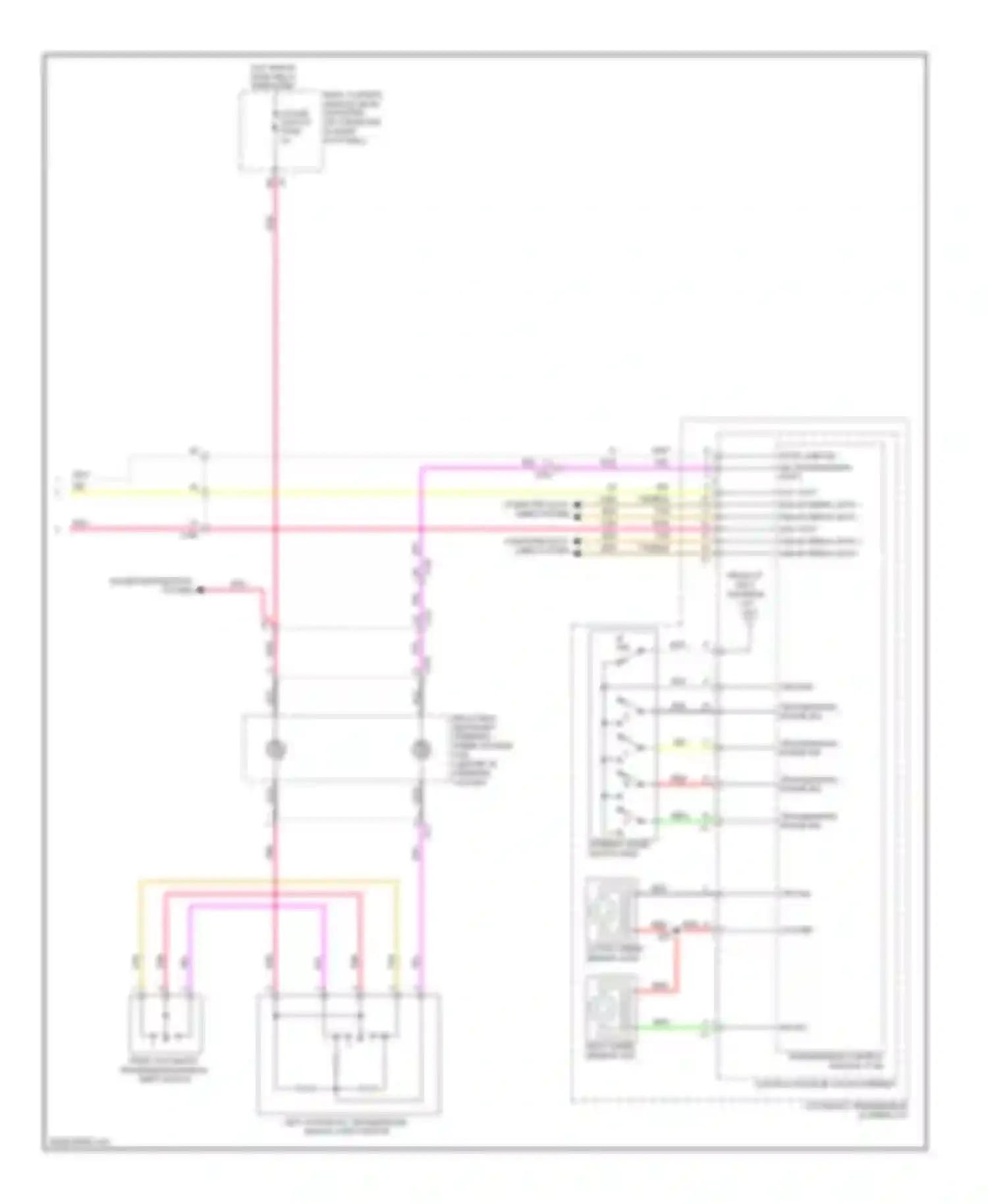 Wiring diagram right automatic transmission manual shift switch for Chevrolet Corvette C6 (2004-2014) (1 of 1)