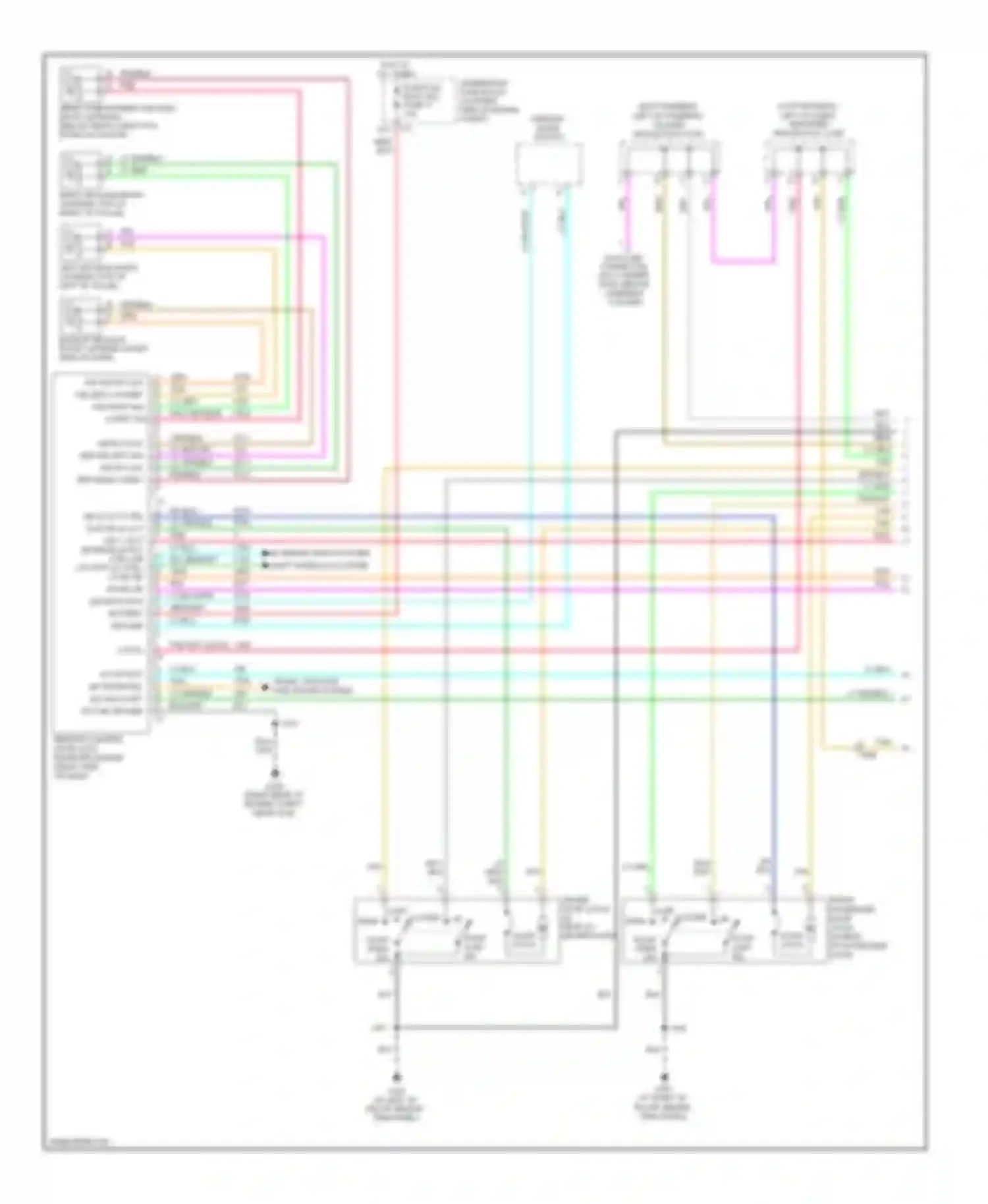 Wiring diagram rt frt ext dr trunk rel sw sig lf frt ext dr ground for Chevrolet Corvette C6 (2004-2014) (1 of 2)