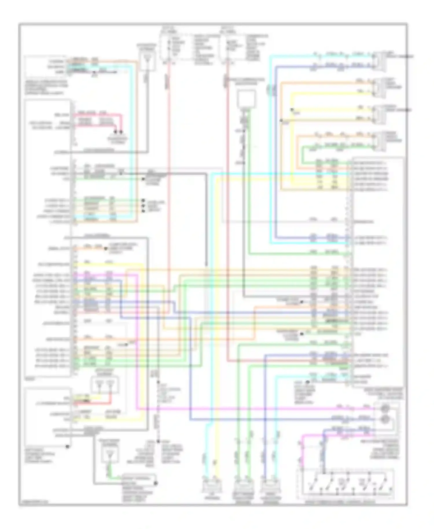 Wiring diagram satellite radio circuit for Chevrolet Corvette C6 (2004-2014) (2 of 2)