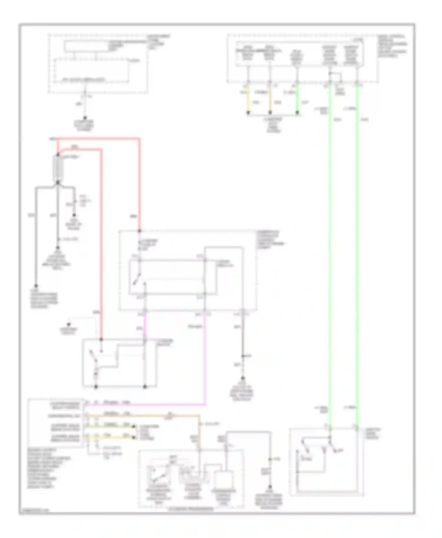 Wiring diagram starter fuse 30 for Chevrolet Corvette C6 (2004-2014) (2 of 2)