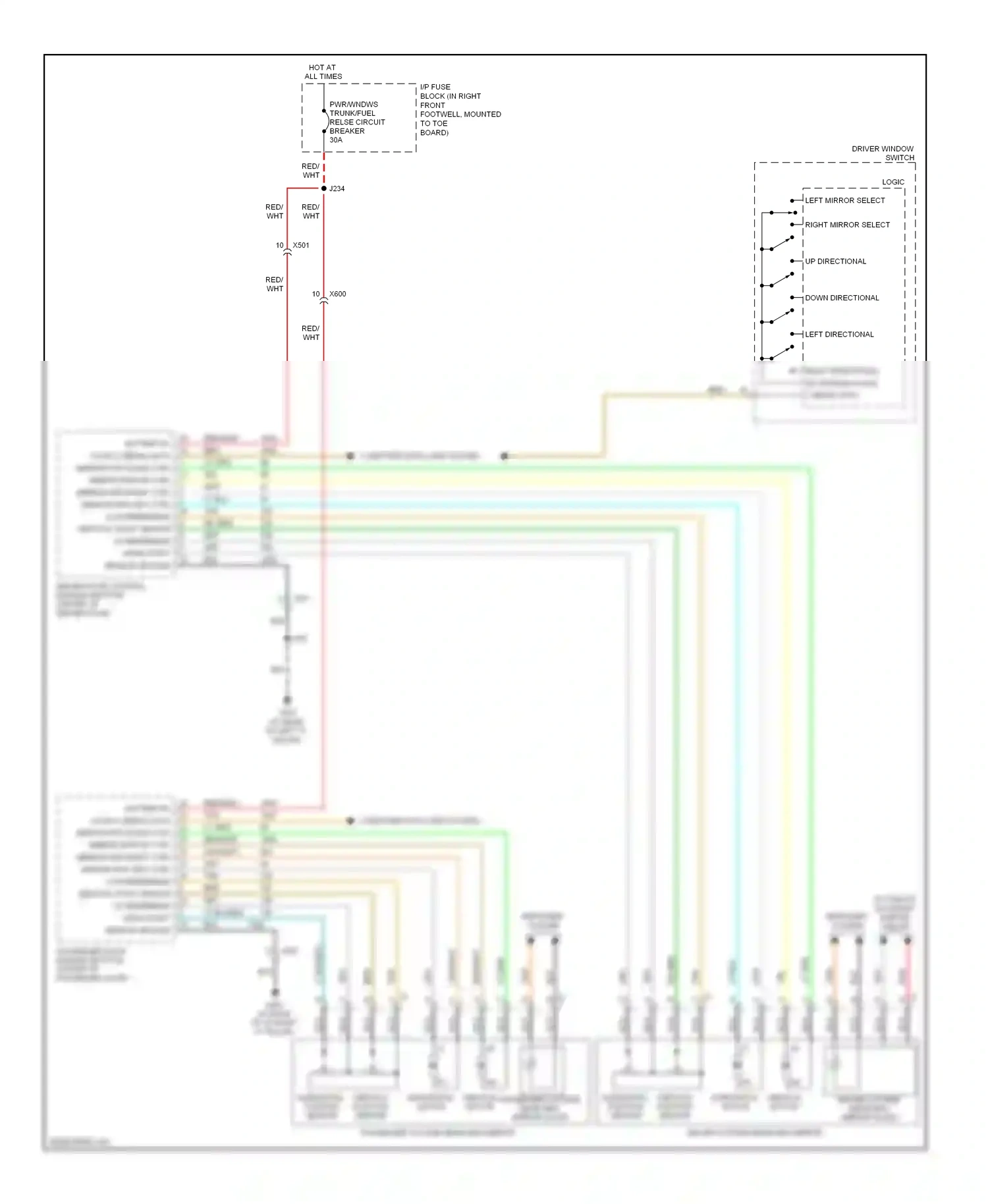 Chevrolet Corvette C6 (2004-2014) vertical motor wiring diagram  (2 of 2)
