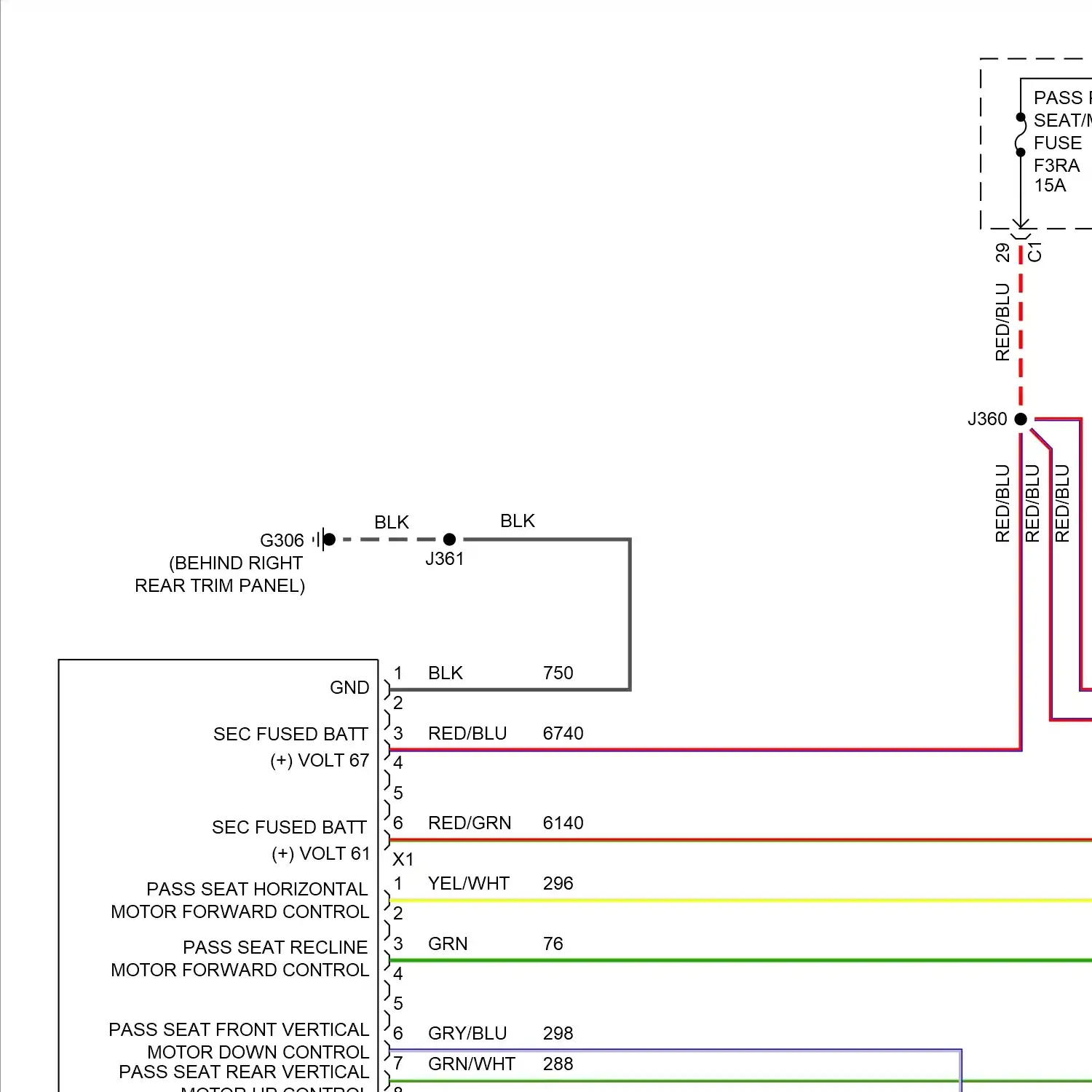 demo - Passenger"s memory seat circuit (1 of 2) Passenger"s memory seat circuit (1 of 2)