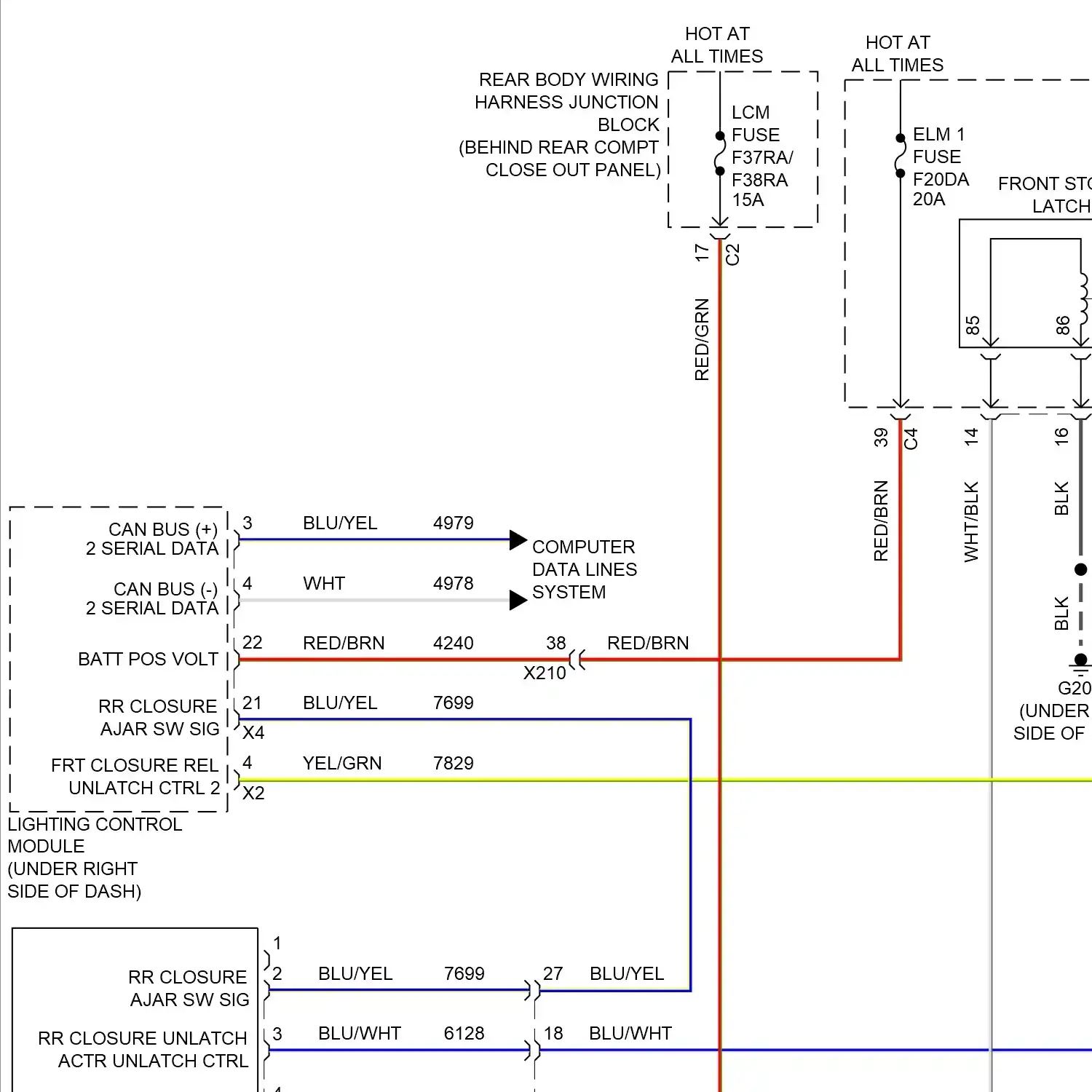 demo - Liftgate release circuit (1 of 2) Liftgate release circuit (1 of 2)