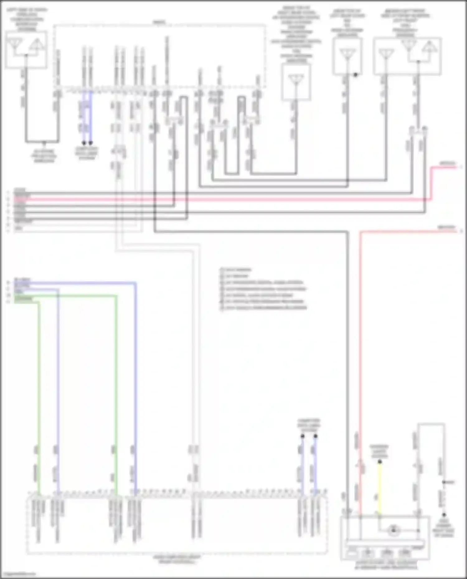 Wiring diagram 2 feedback signal for Chevrolet Corvette C8 (2020-2024) (1 of 2)