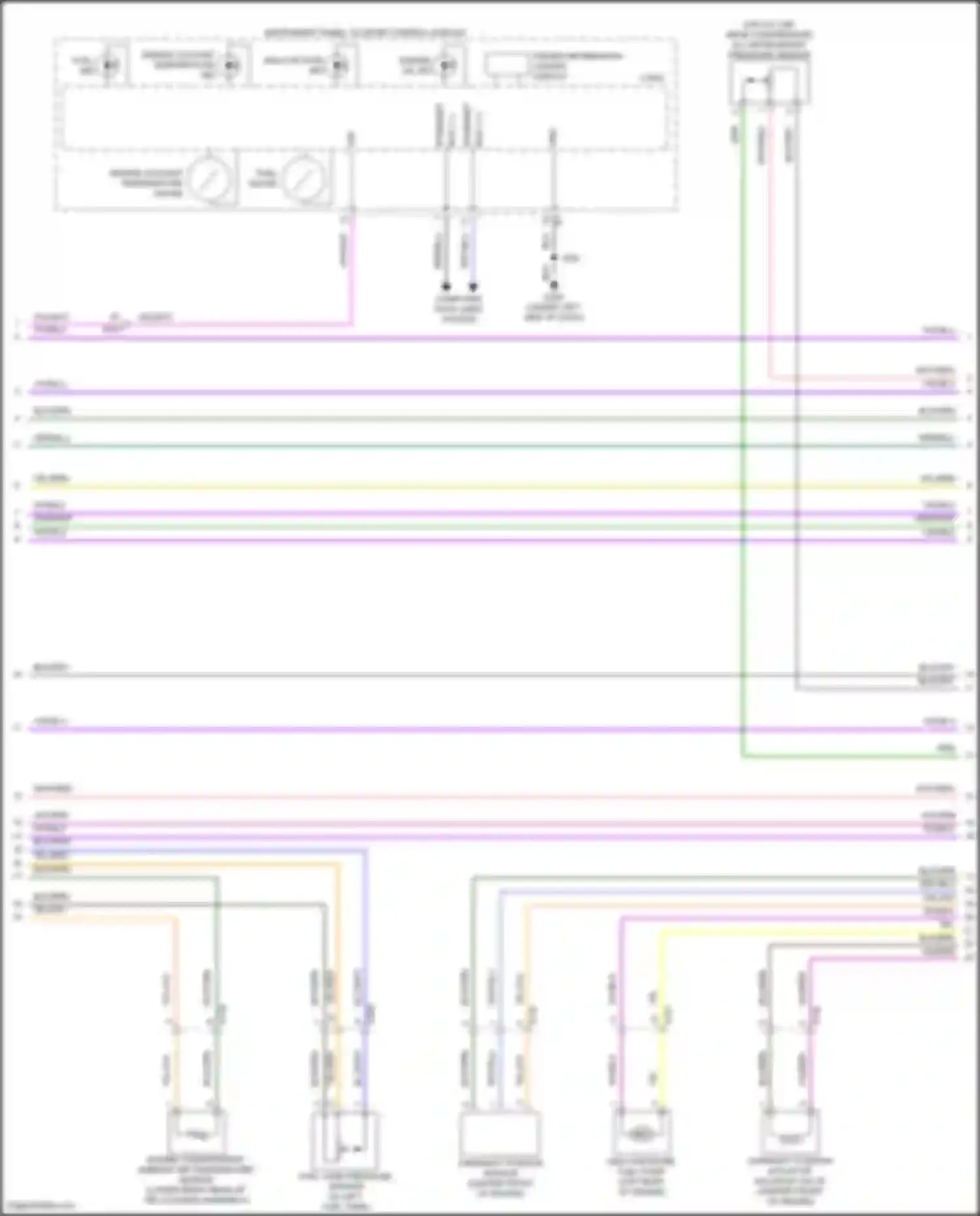 Wiring diagram a/c refrigerant pressure sensor for Chevrolet Corvette C8 (2020-2024) (2 of 2)