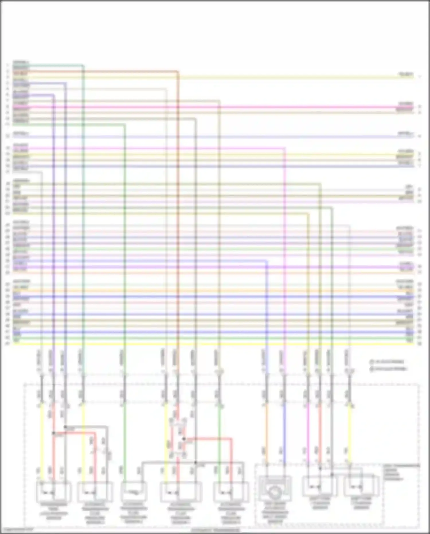Wiring diagram automatic transmission for Chevrolet Corvette C8 (2020-2024) (2 of 4)