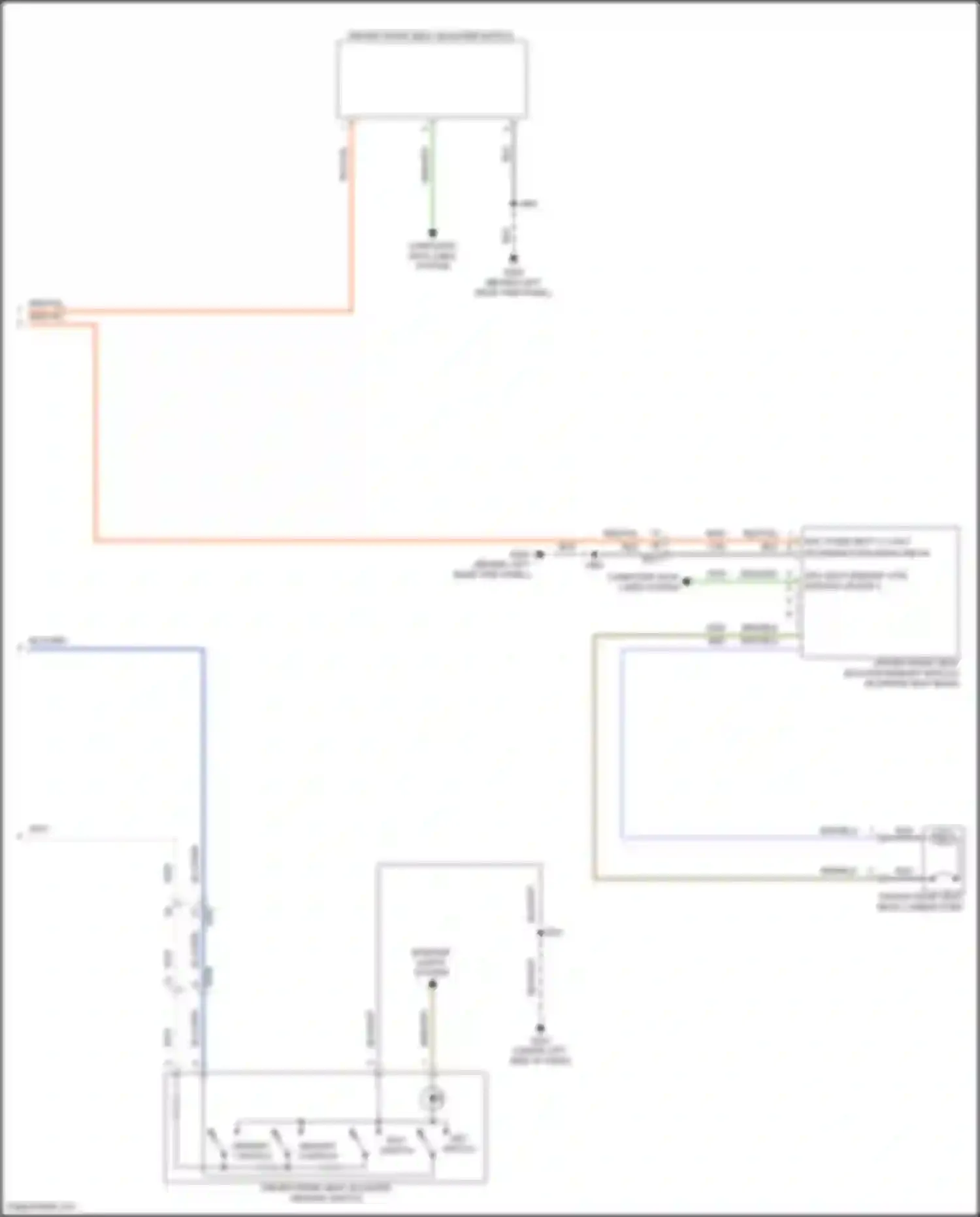 Wiring diagram driver front seat back lumbar pump for Chevrolet Corvette C8 (2020-2024) (1 of 1)