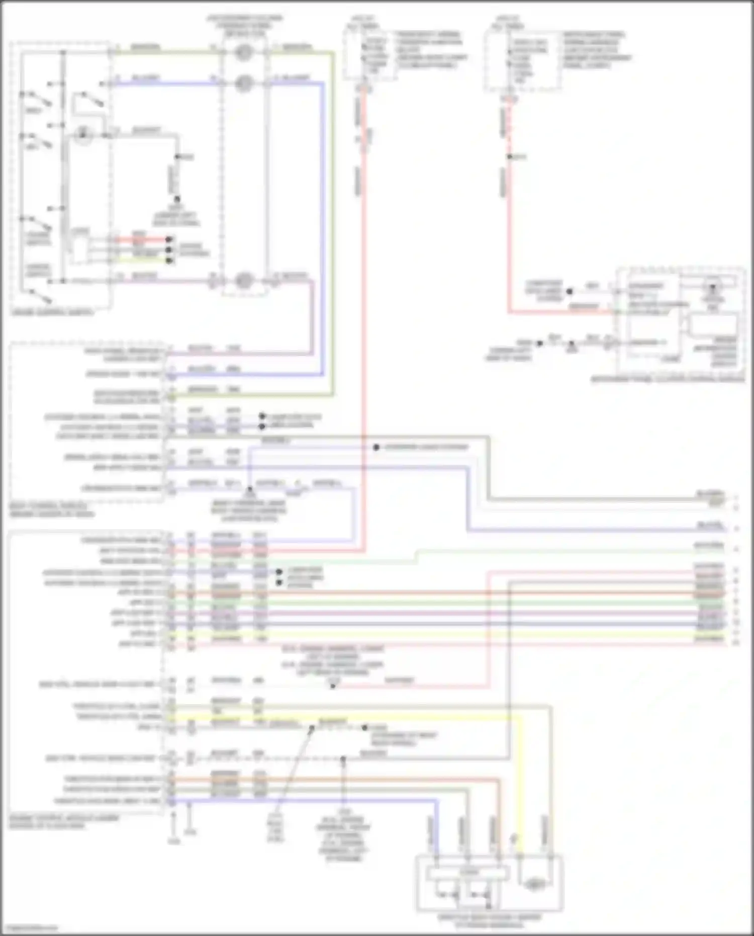 Wiring diagram driver mode 1 sw sig for Chevrolet Corvette C8 (2020-2024) (2 of 2)