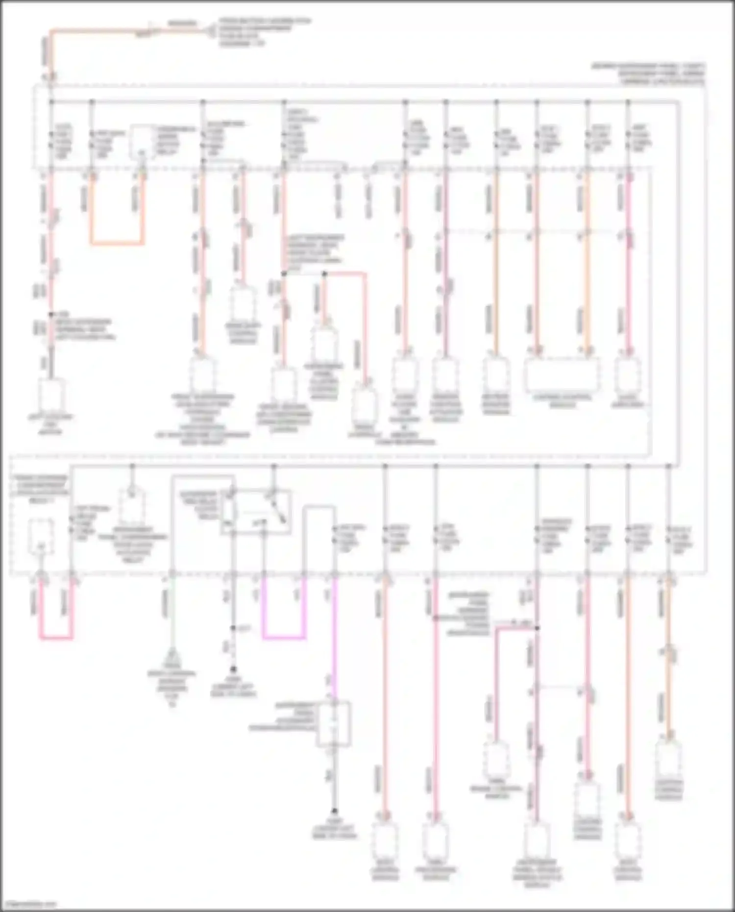 Wiring diagram front heater, air conditioning user interface control for Chevrolet Corvette C8 (2020-2024) (6 of 6)