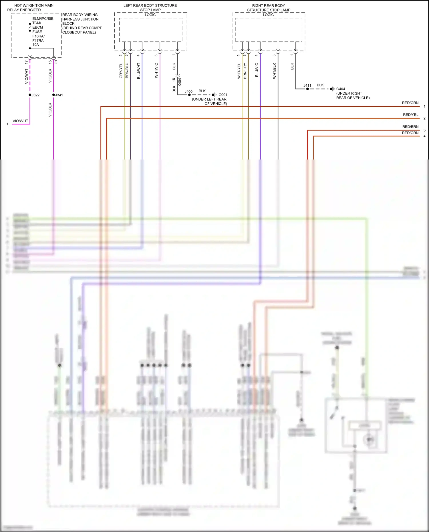 Chevrolet Corvette C8 (2020-2024) fuel doors system wiring diagram  (1 of 1)