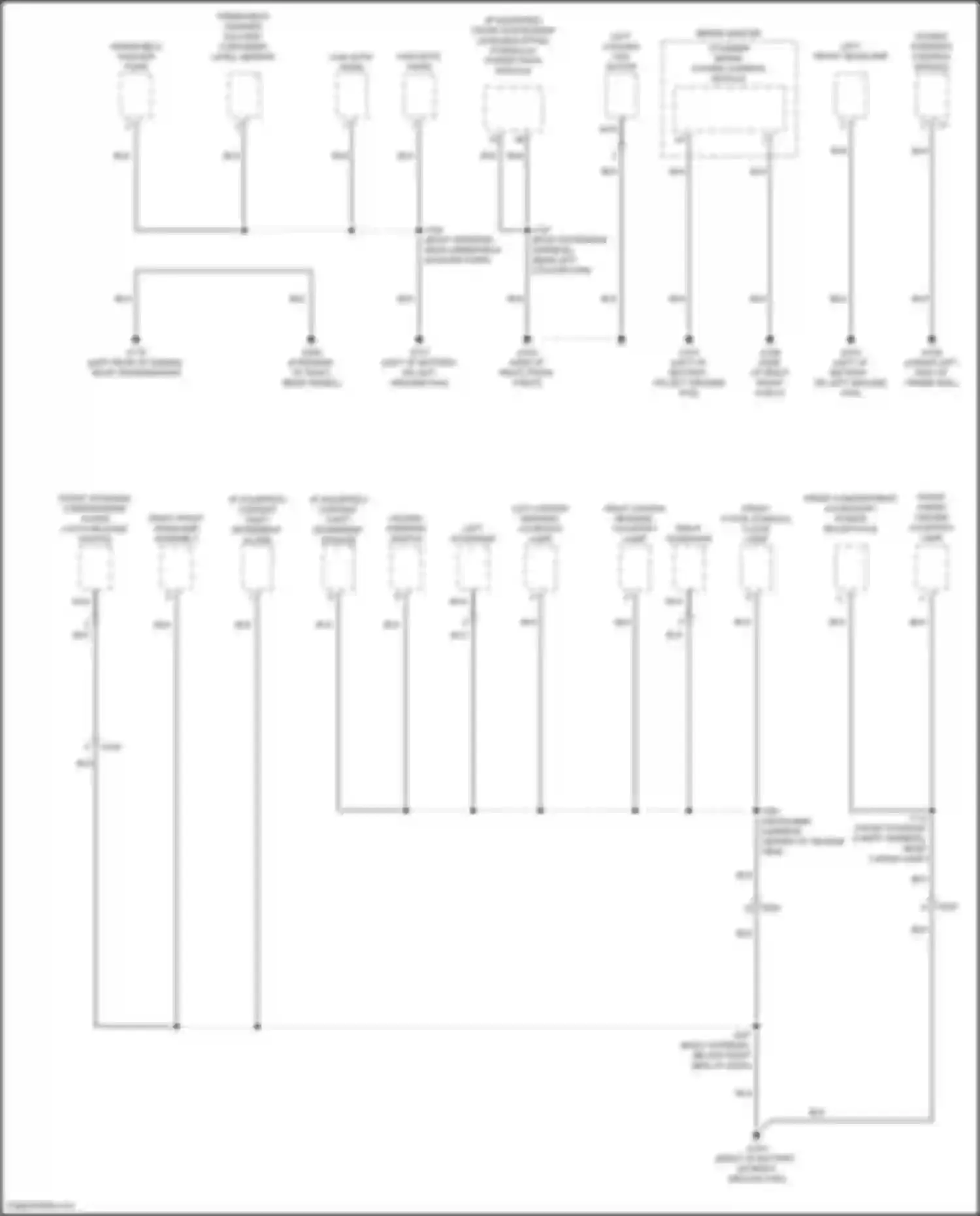 Wiring diagram hazard warning switch for Chevrolet Corvette C8 (2020-2024) (4 of 7)