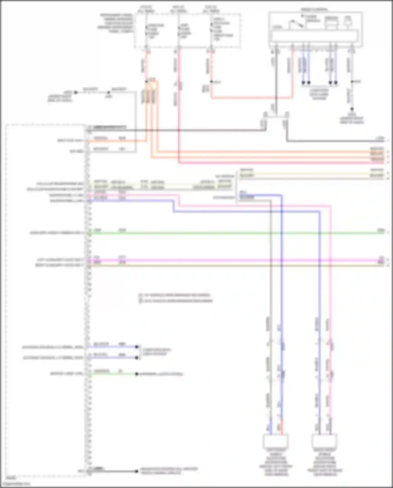 Wiring diagram home switch for Chevrolet Corvette C8 (2020-2024) (1 of 4)