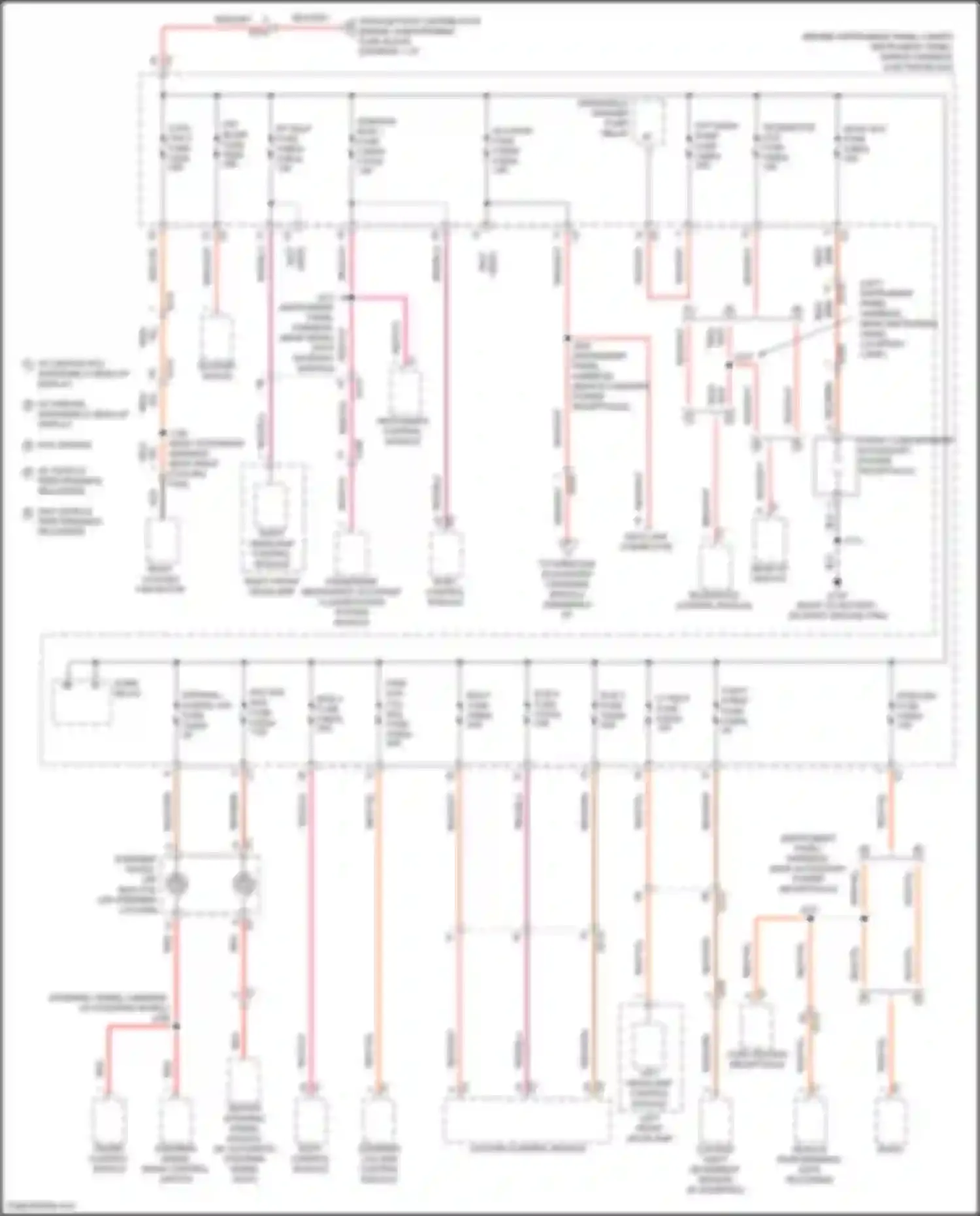 Wiring diagram left headlamp control module left front headlamp for Chevrolet Corvette C8 (2020-2024) (1 of 1)