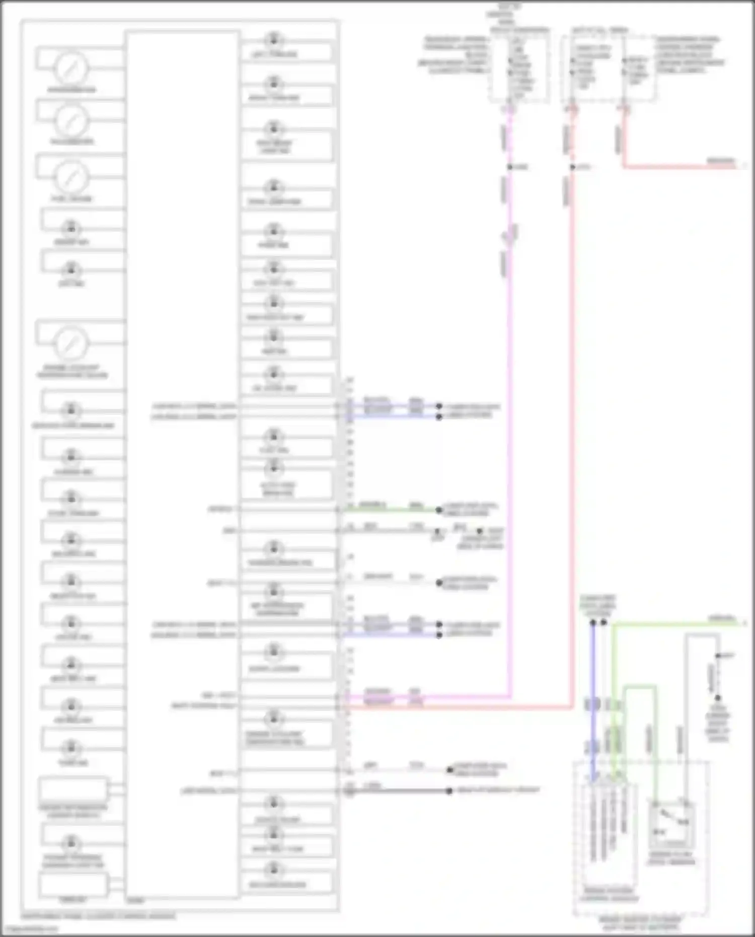 Wiring diagram left turn ind for Chevrolet Corvette C8 (2020-2024) (2 of 2)