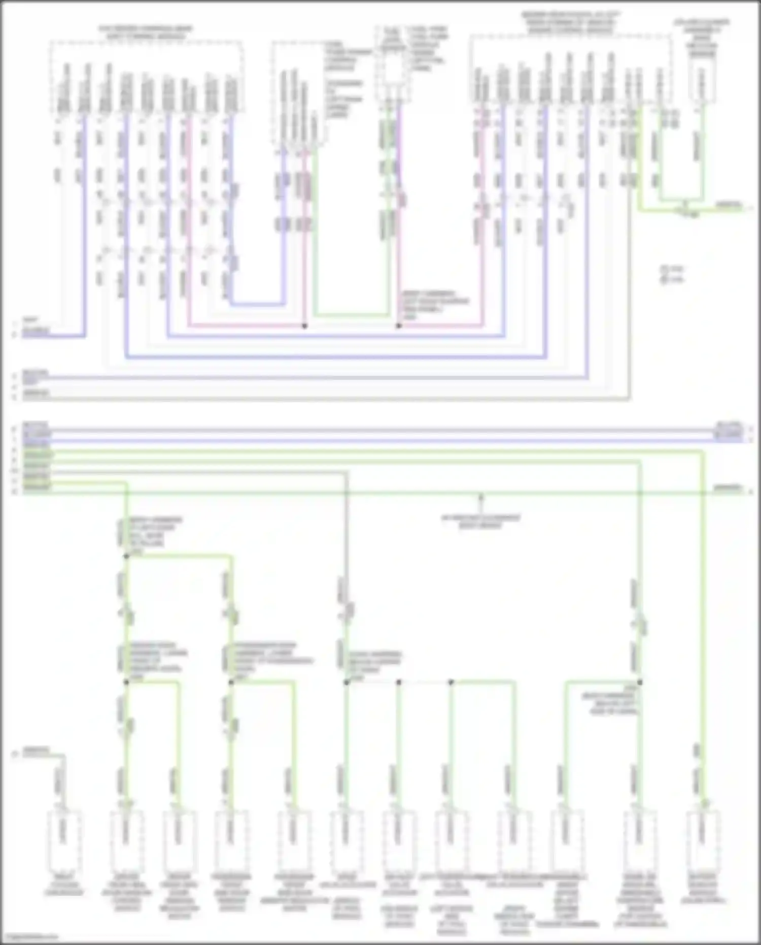 Wiring diagram lin bus 1 for Chevrolet Corvette C8 (2020-2024) (2 of 19)