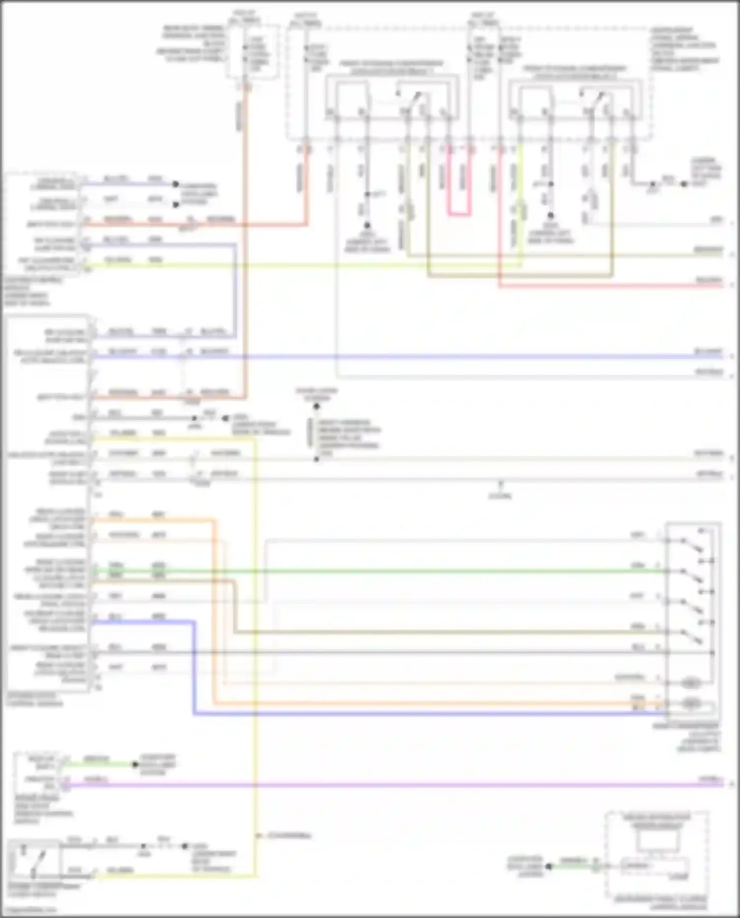 Wiring diagram lin bus 1 for Chevrolet Corvette C8 (2020-2024) (6 of 19)
