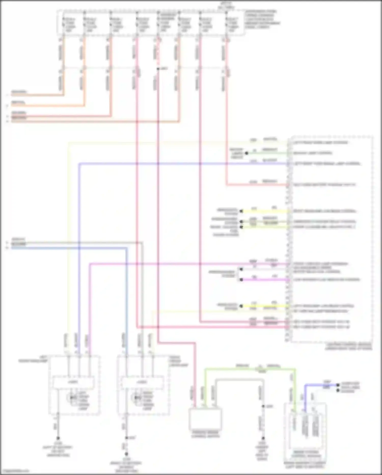 Wiring diagram right headlamp low beam control for Chevrolet Corvette C8 (2020-2024) (1 of 1)