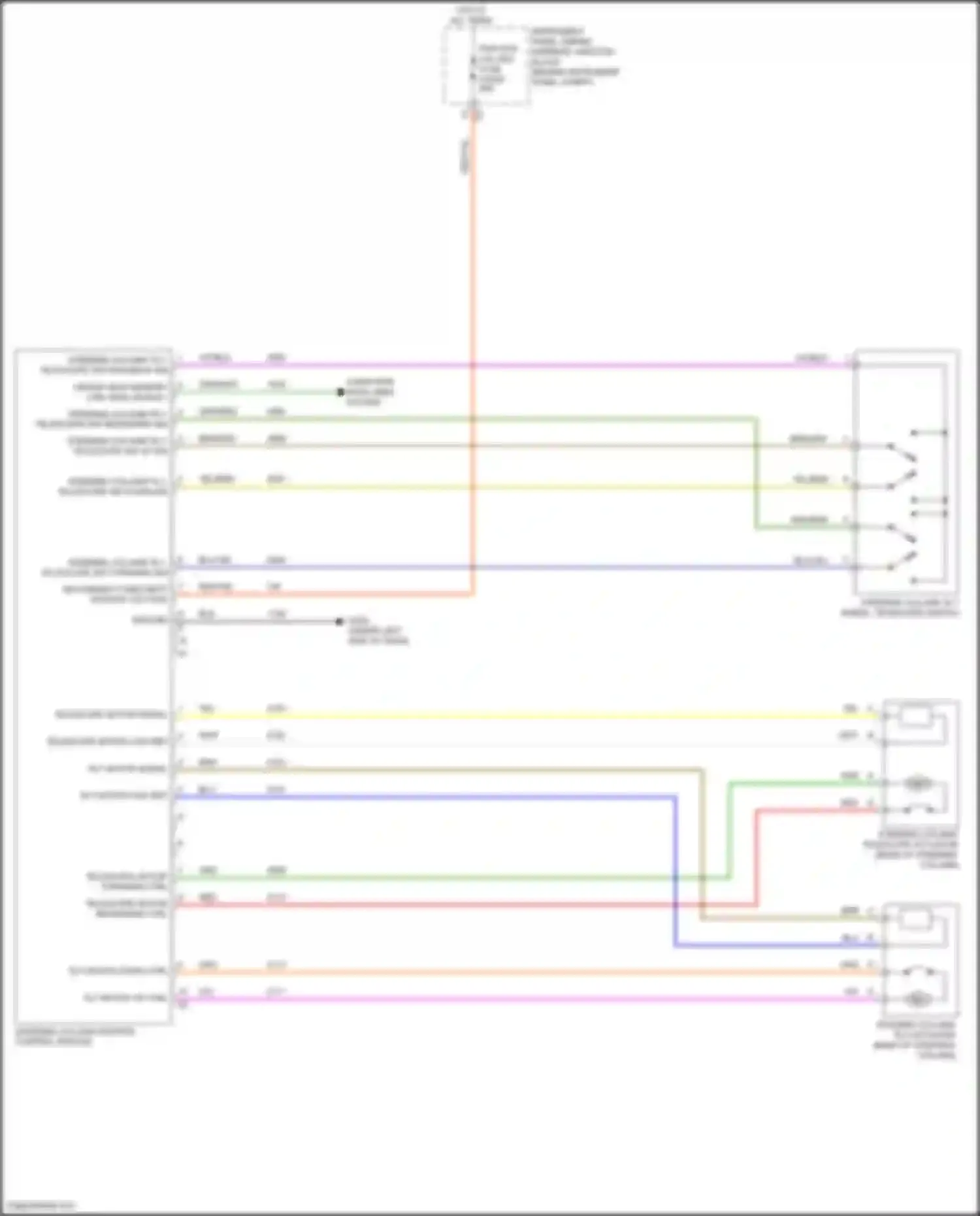 Wiring diagram steering column tilt, telescope sw rearward sig for Chevrolet Corvette C8 (2020-2024) (1 of 1)