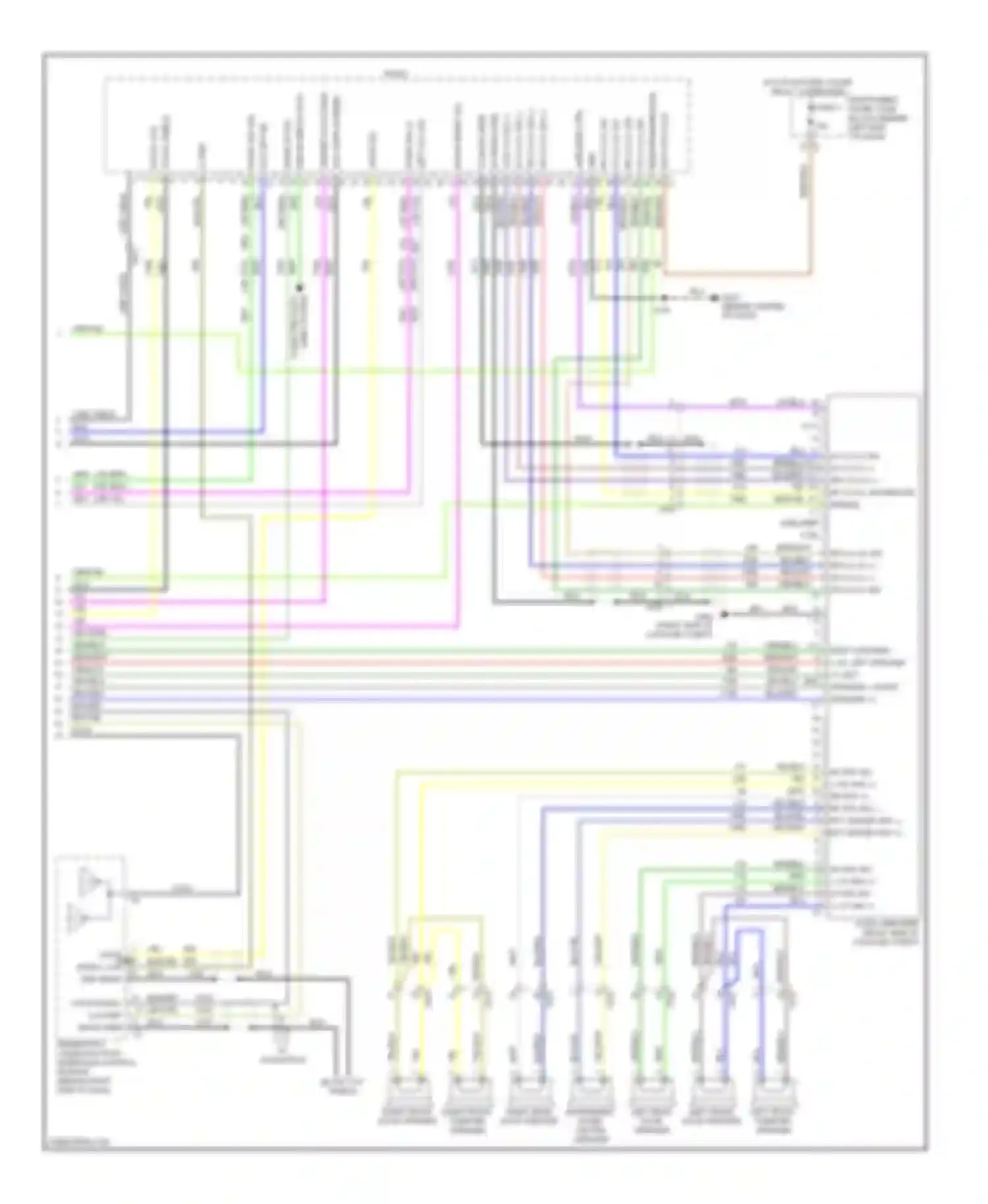 Cruze Chevrolet I facelift (2012-2015): Navigation circuit, with amplifier (3 of 3)