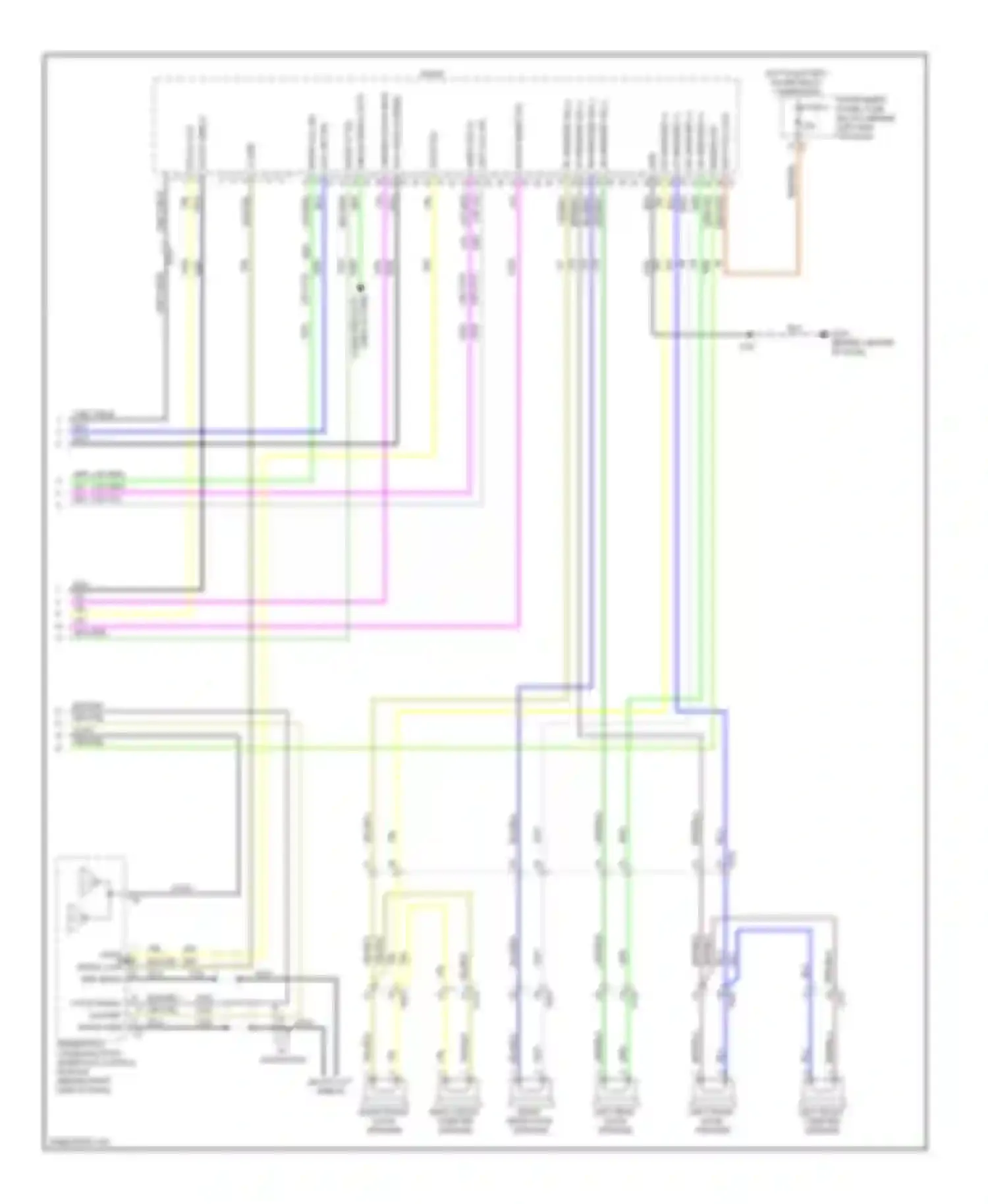 Cruze Chevrolet I facelift (2012-2015): Radio circuit, without amplifier (3 of 3)