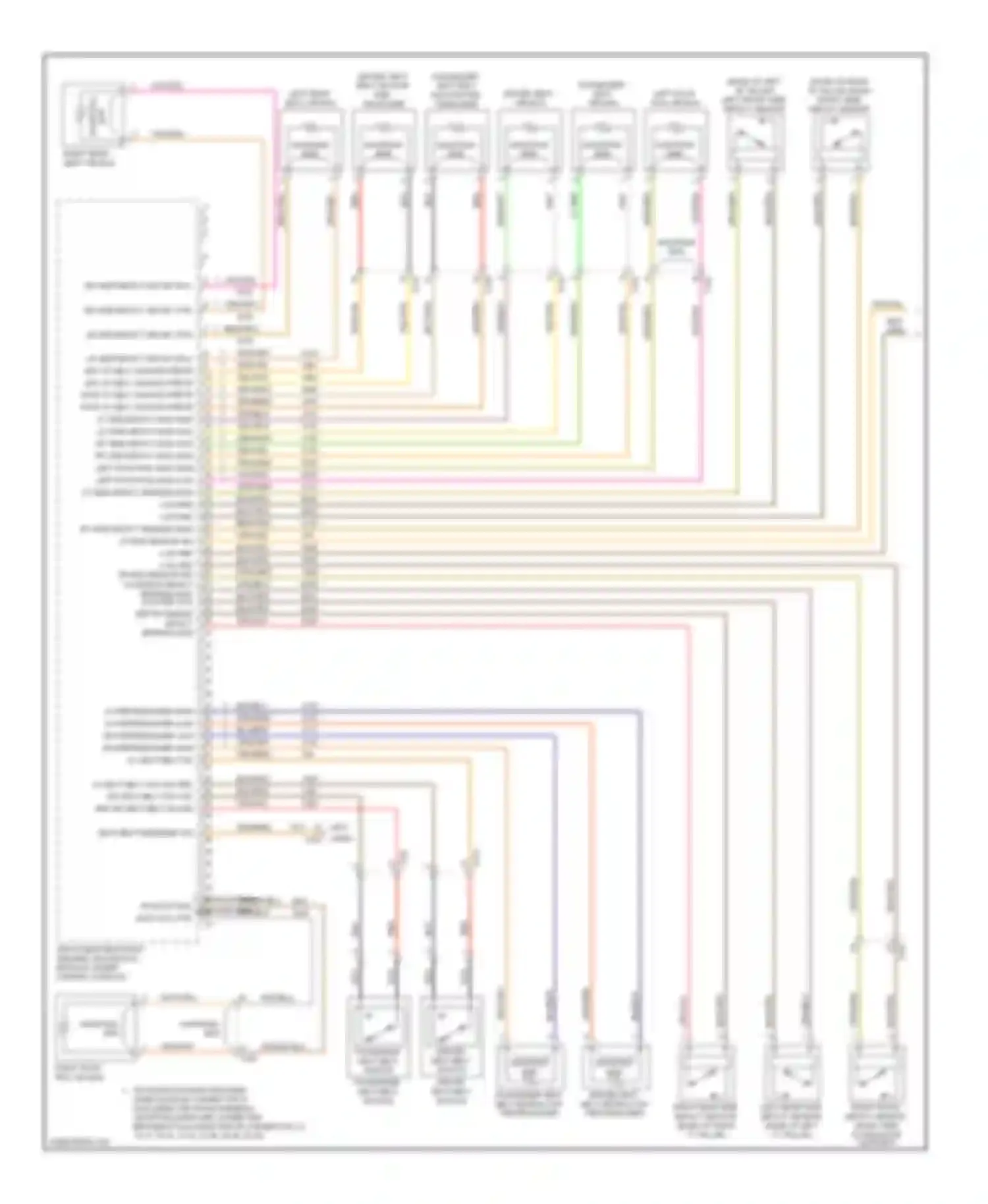 Cruze Chevrolet I facelift (2012-2015): Supplemental restraints circuit (1 of 2)