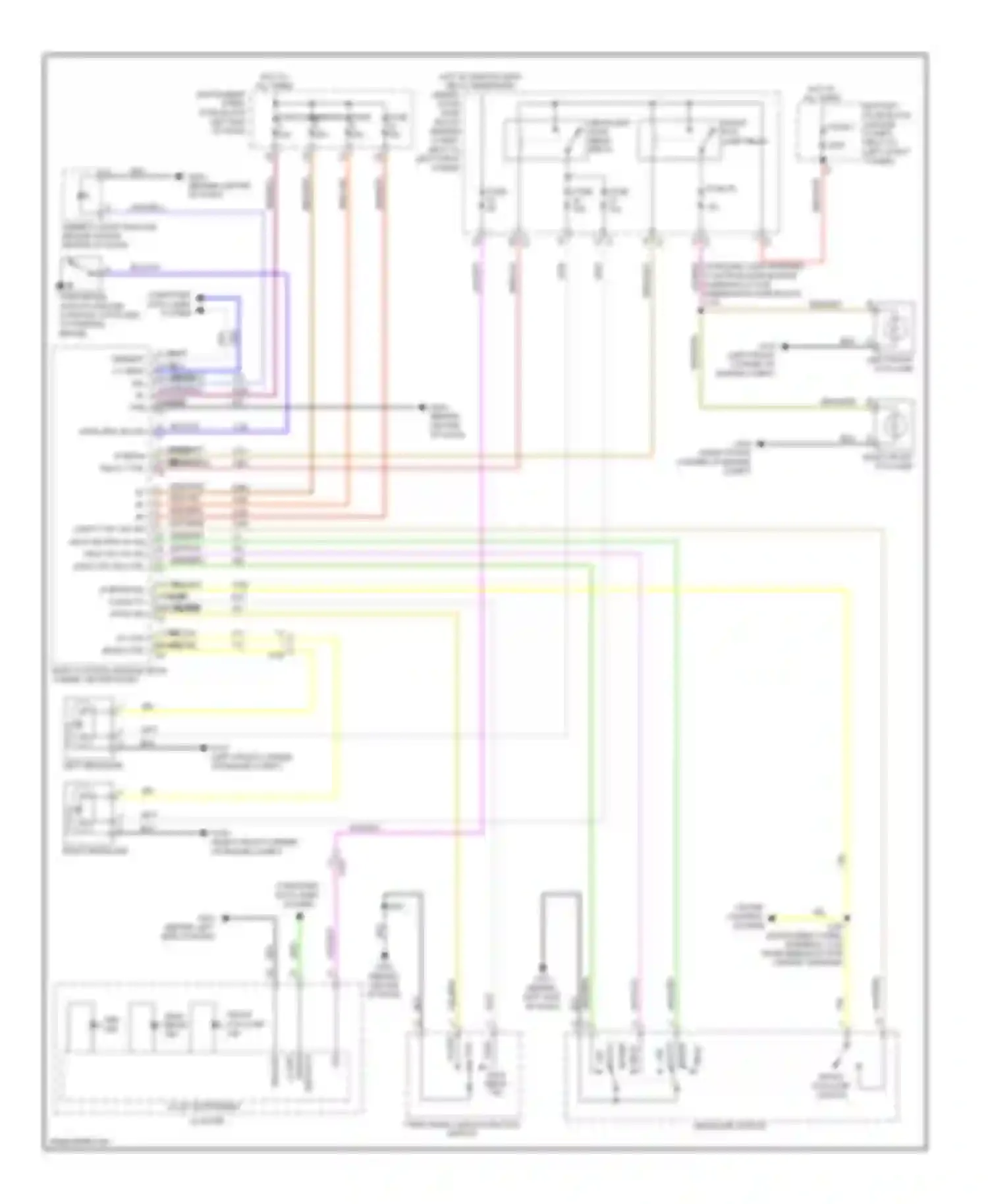 Wiring diagram ambient light/ sunload sensor for Chevrolet Cruze I facelift (2012-2015) (3 of 4)