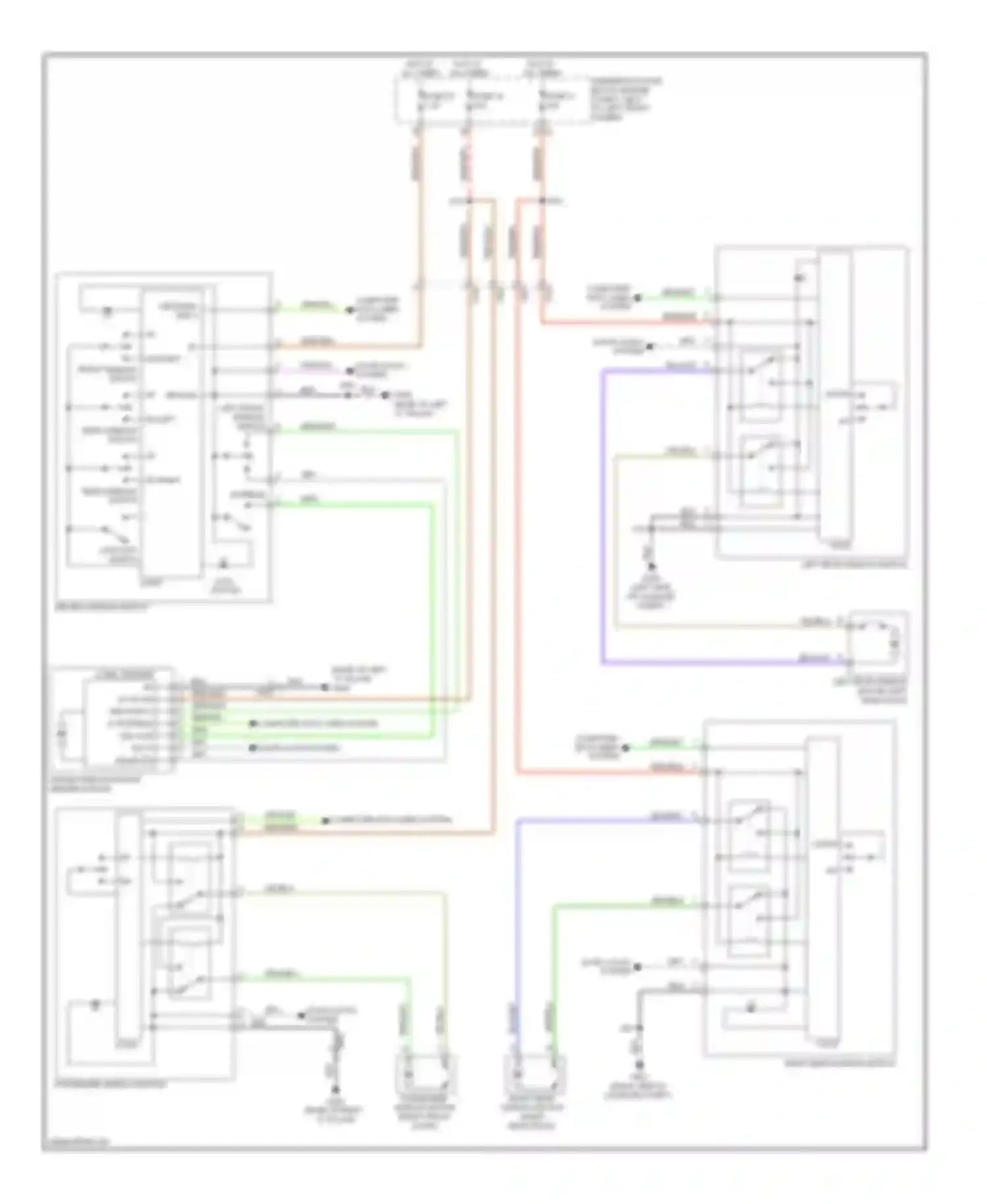 Wiring diagram driver window switch for Chevrolet Cruze I facelift (2012-2015) (9 of 17)