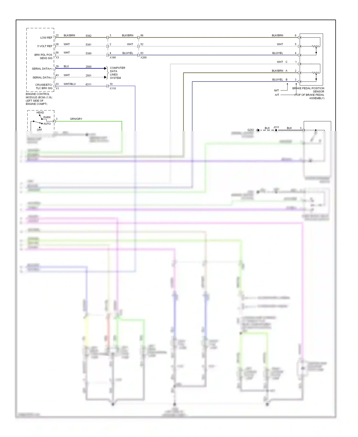 Chevrolet Cruze I facelift (2012-2015) engine control module (bcm) wiring diagram  (1 of 1)