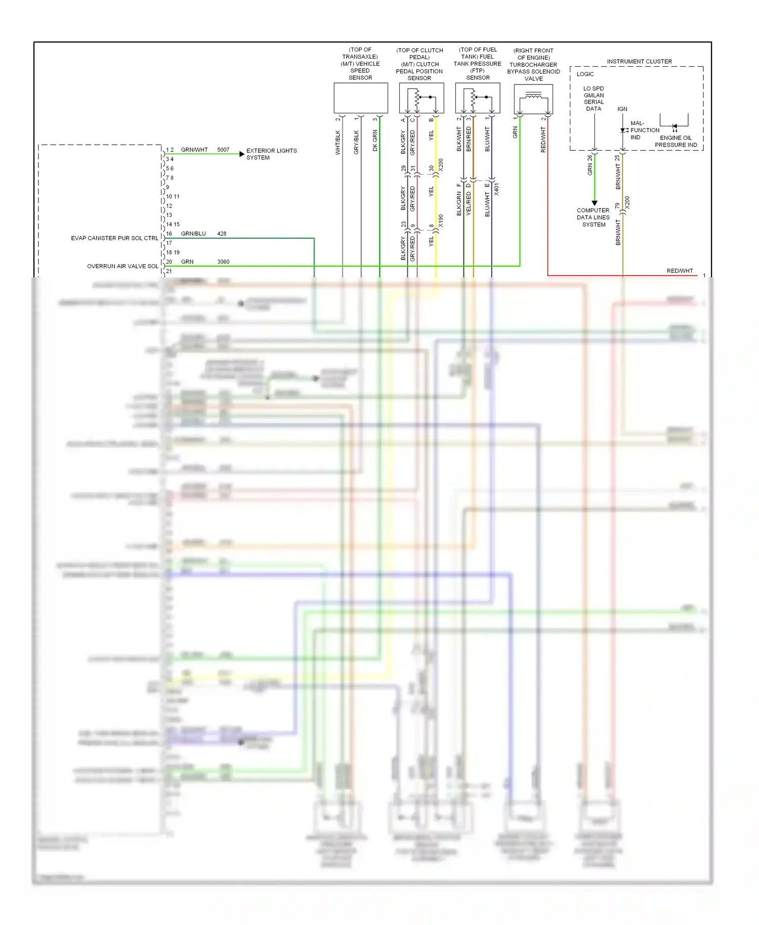 Chevrolet Cruze I facelift (2012-2015) engine control module (ecm) wiring diagram  (4 of 12)