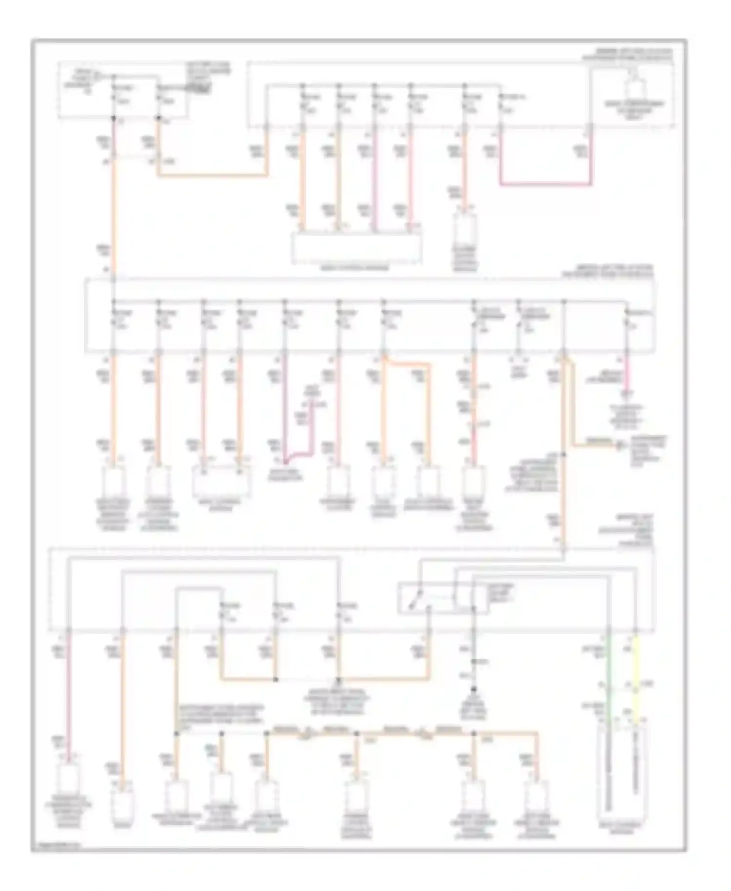 Wiring diagram inflatable restraint sensing, diagnostic module for Chevrolet Cruze I facelift (2012-2015) (4 of 7)