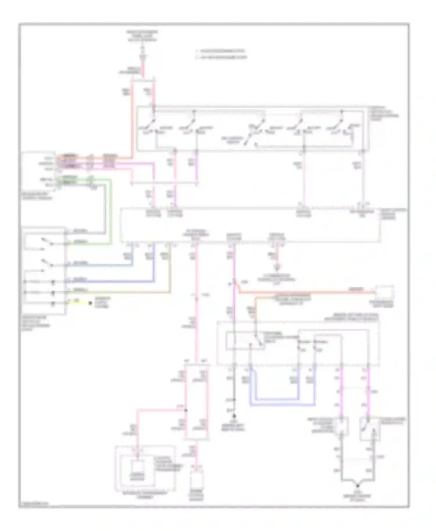 Wiring diagram keyless entry control module for Chevrolet Cruze I facelift (2012-2015) (5 of 6)