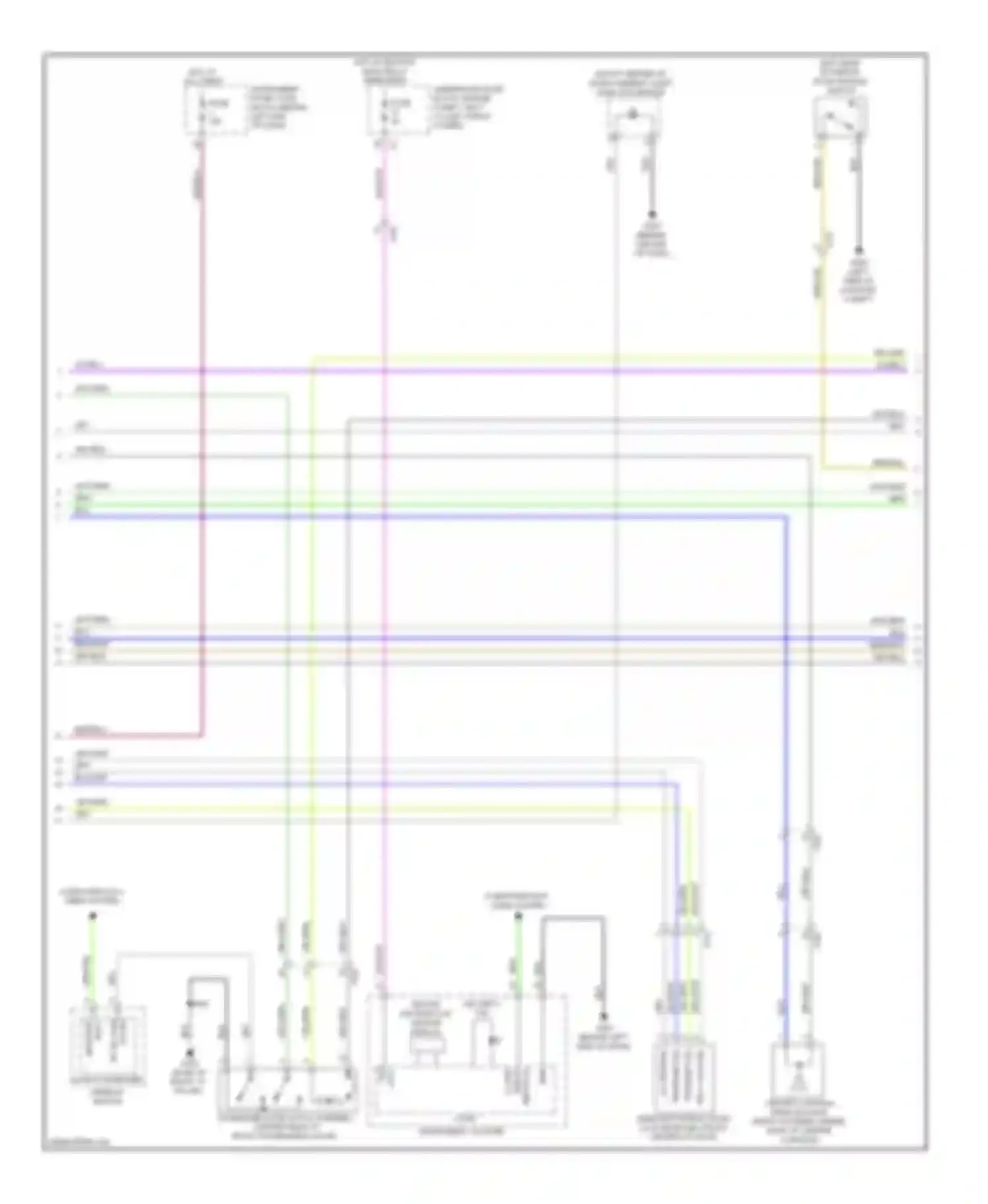 Wiring diagram logic passenger window switch for Chevrolet Cruze I facelift (2012-2015) (2 of 5)